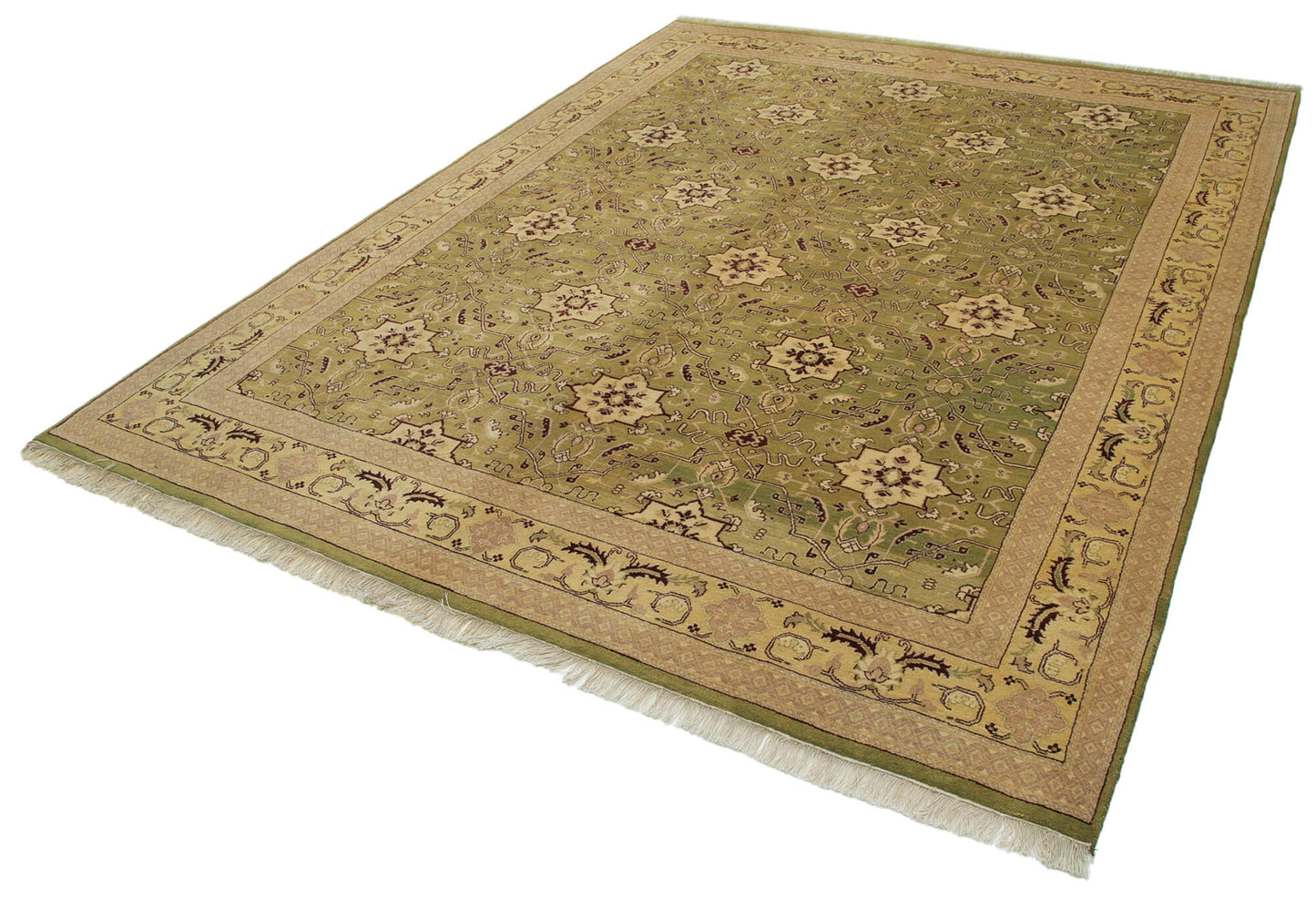 8x10 Green Oushak Rug - 33486