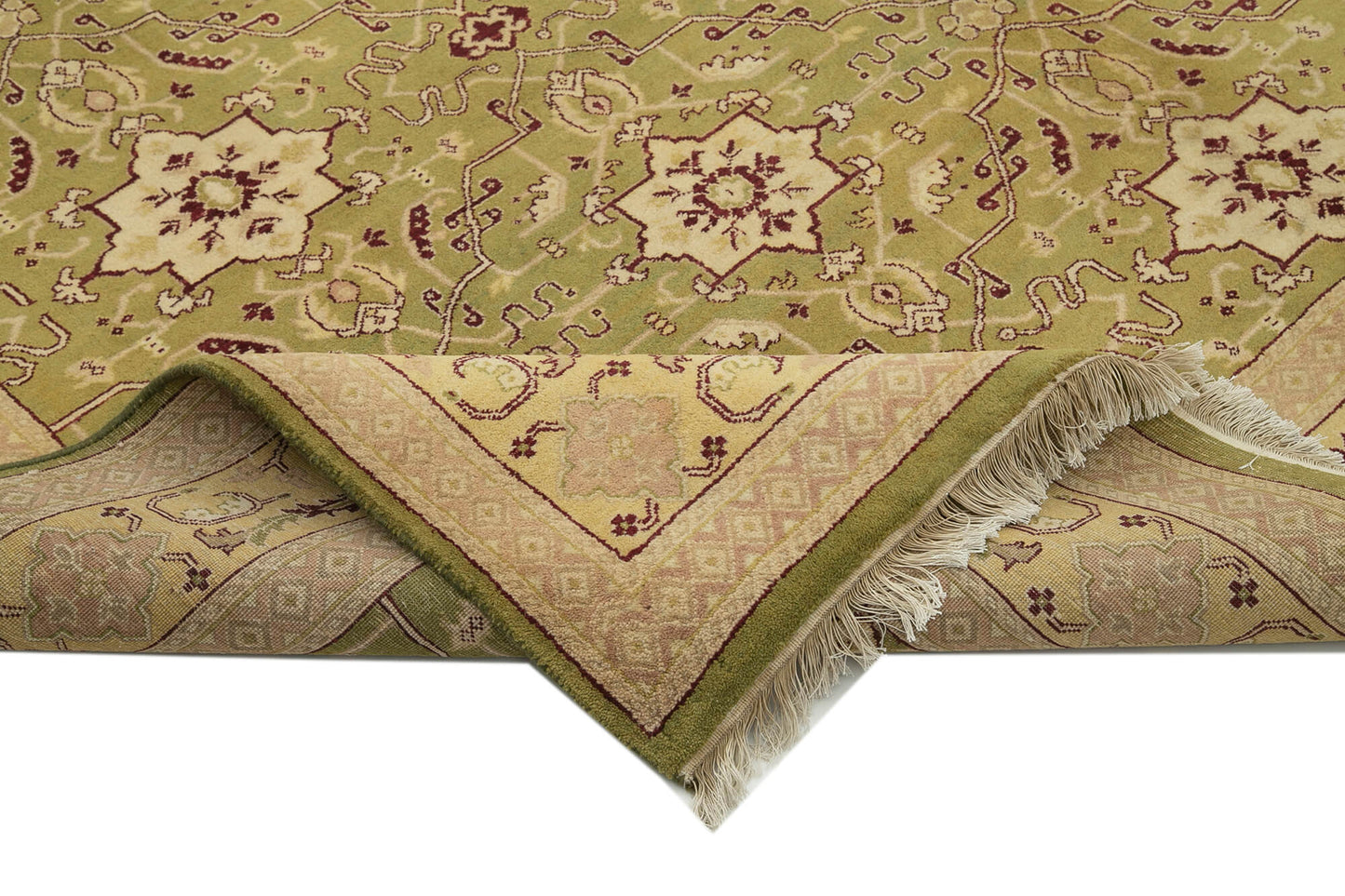 8x10 Green Oushak Rug - 33486