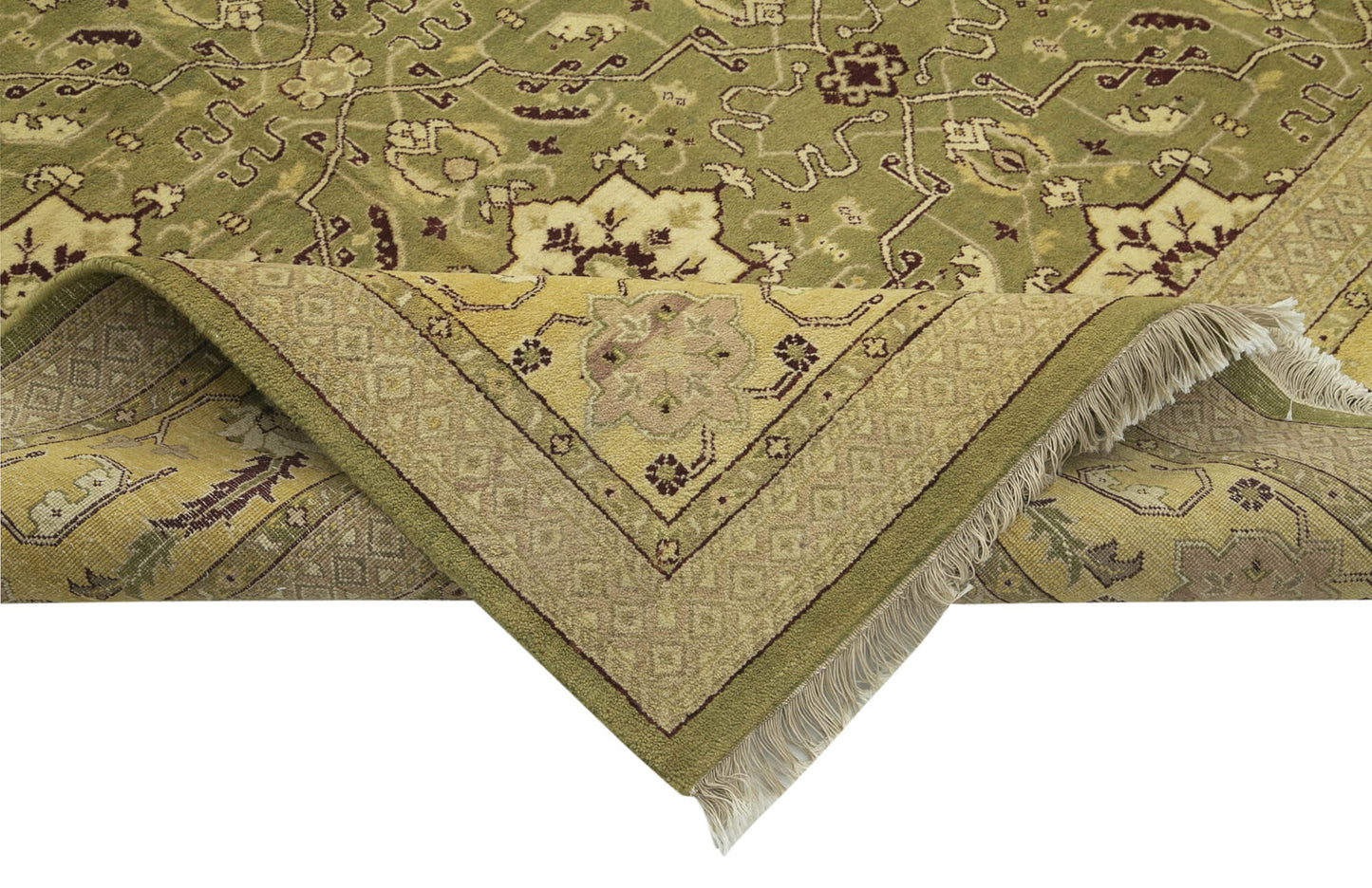 9x12 Green Oushak Rug - 33489