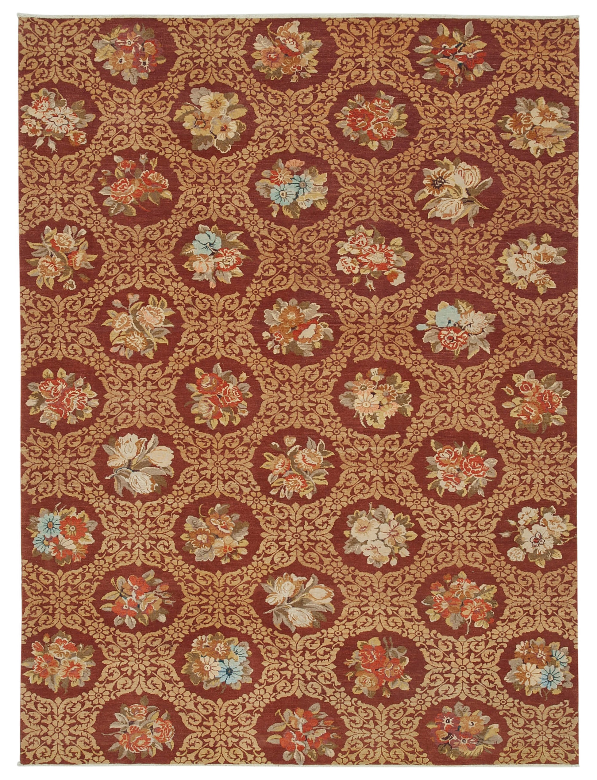 8x10 Red Oushak Rug - 33495