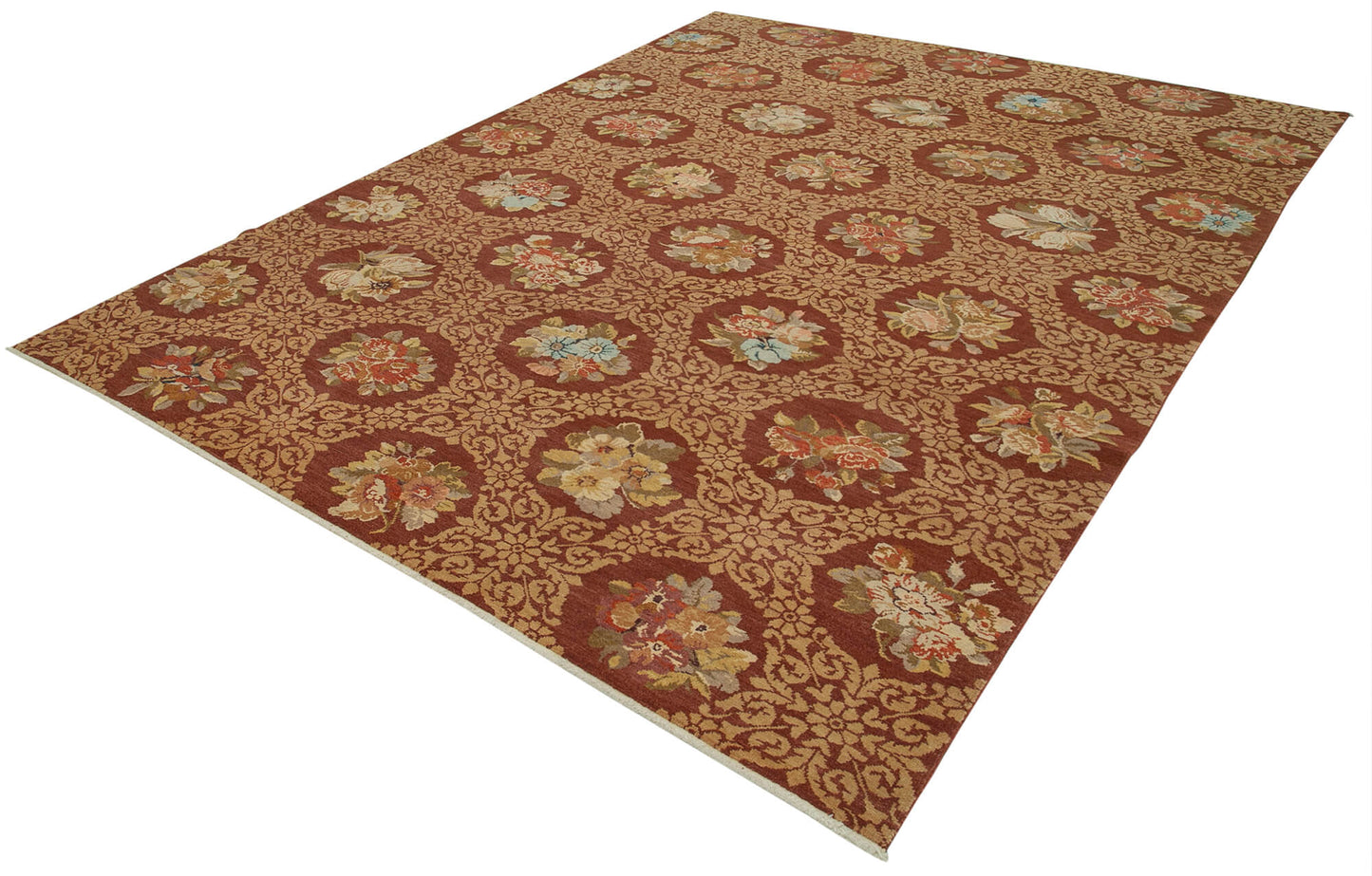 8x10 Red Oushak Rug - 33495