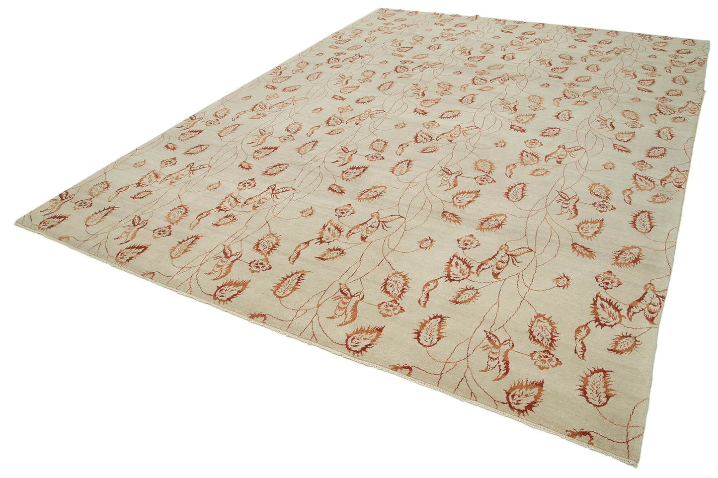 9x12 Beige Oushak Rug - 33500