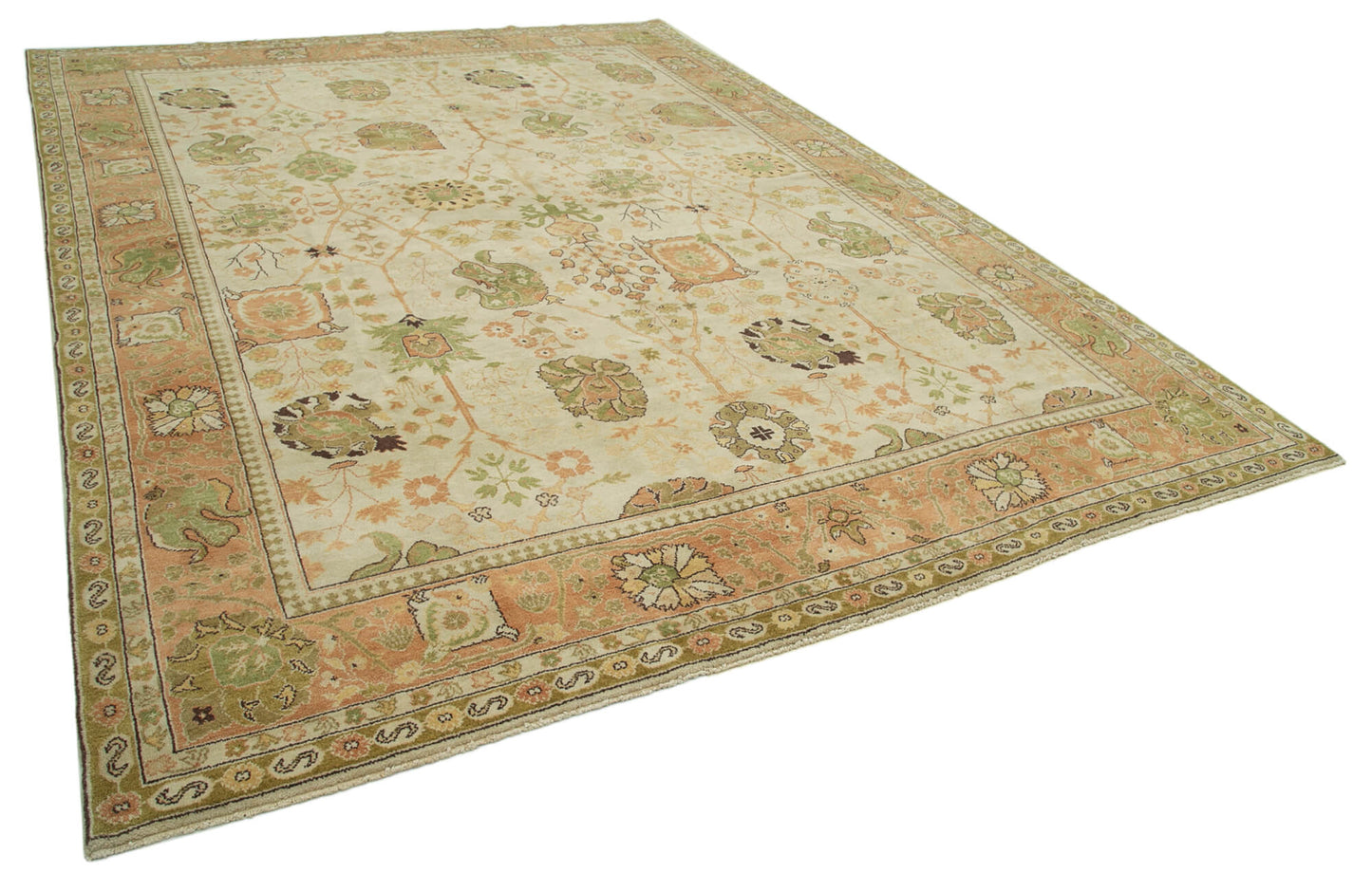 9x12 Beige Oushak Rug - 33507