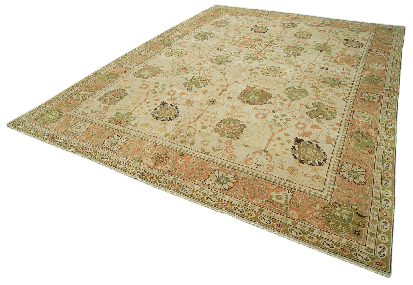 9x12 Beige Oushak Rug - 33507