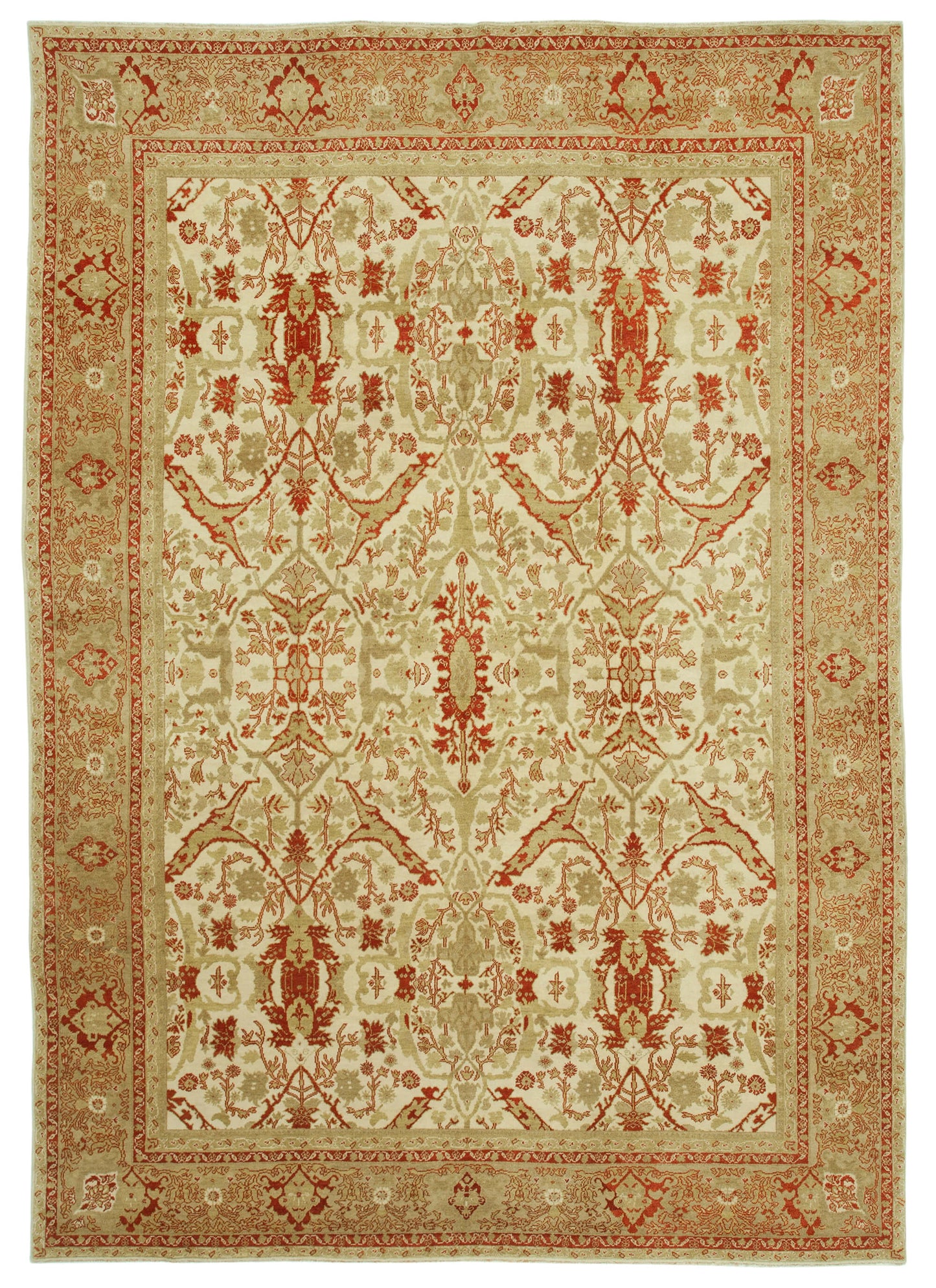 9x12 Beige Oushak Rug - 33508