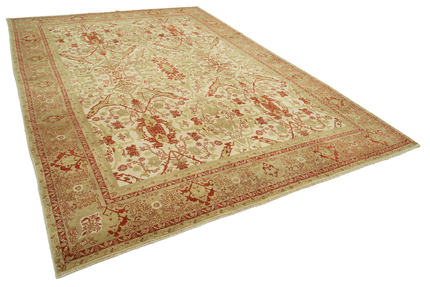 9x12 Beige Oushak Rug - 33508