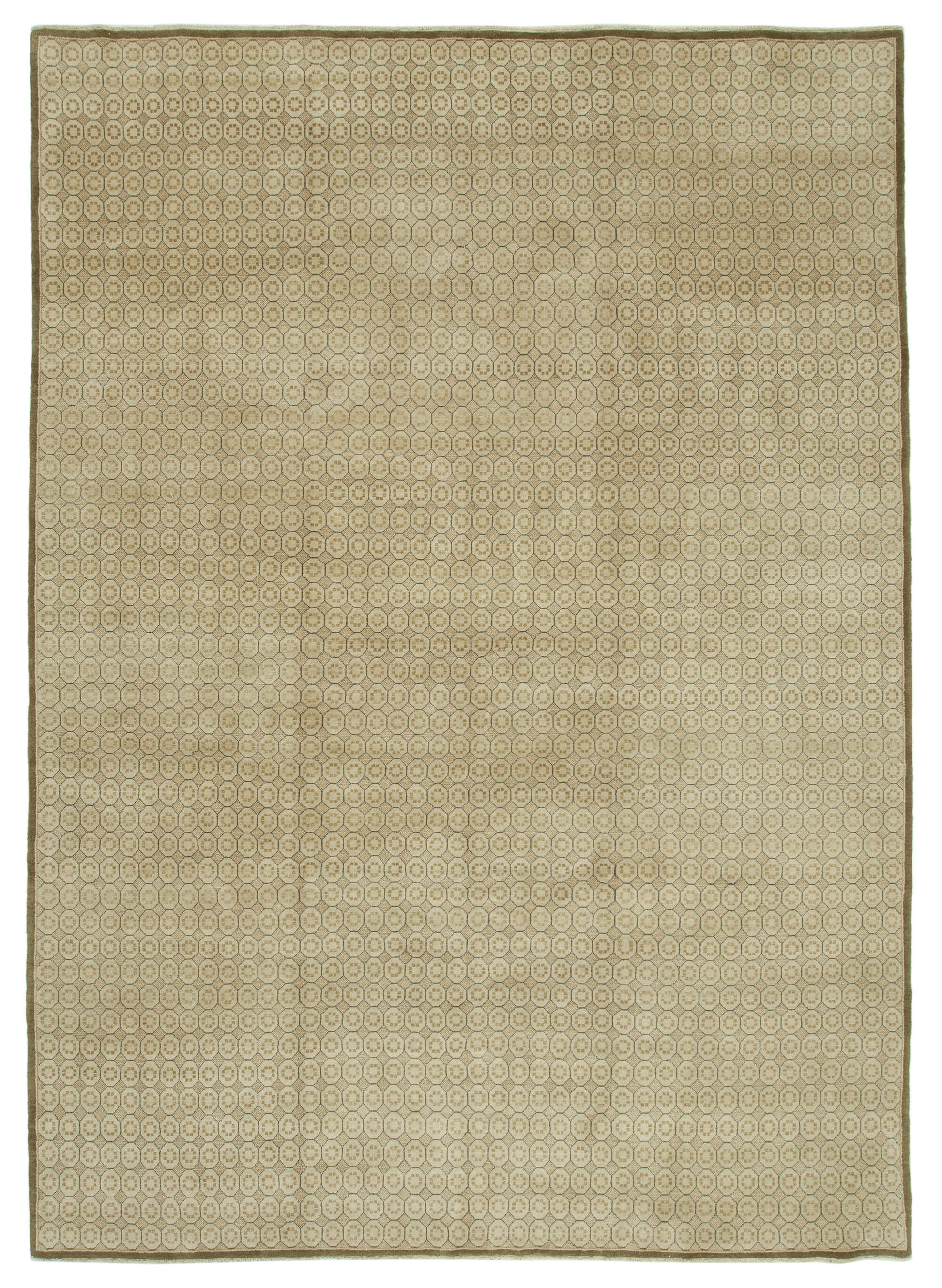 9x12 Beige Oushak Rug - 33509