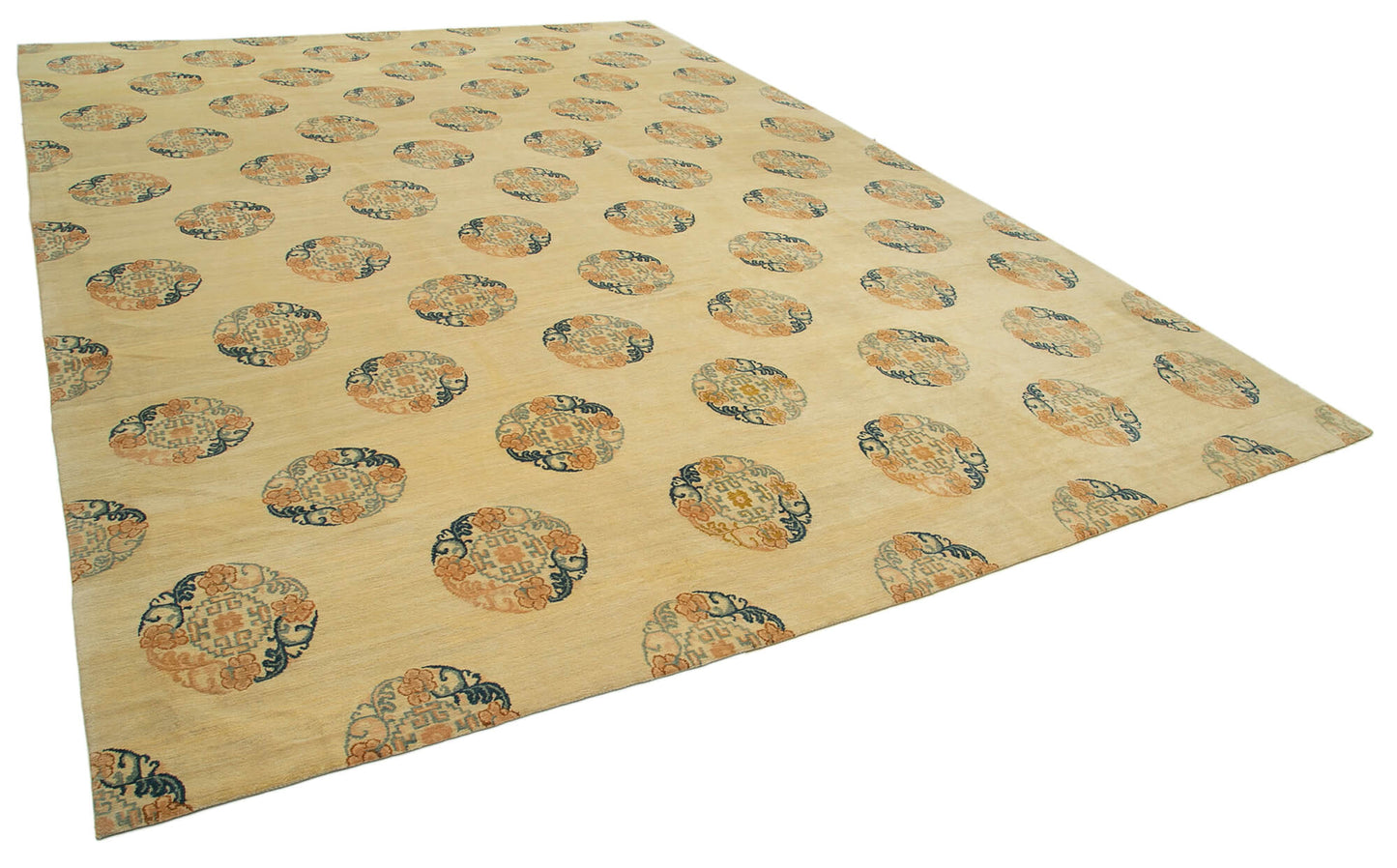 10x14 Beige Oushak Rug - 33517