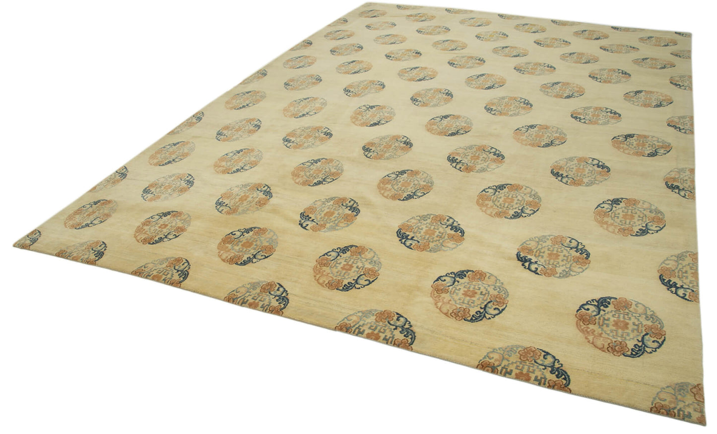 10x14 Beige Oushak Rug - 33517