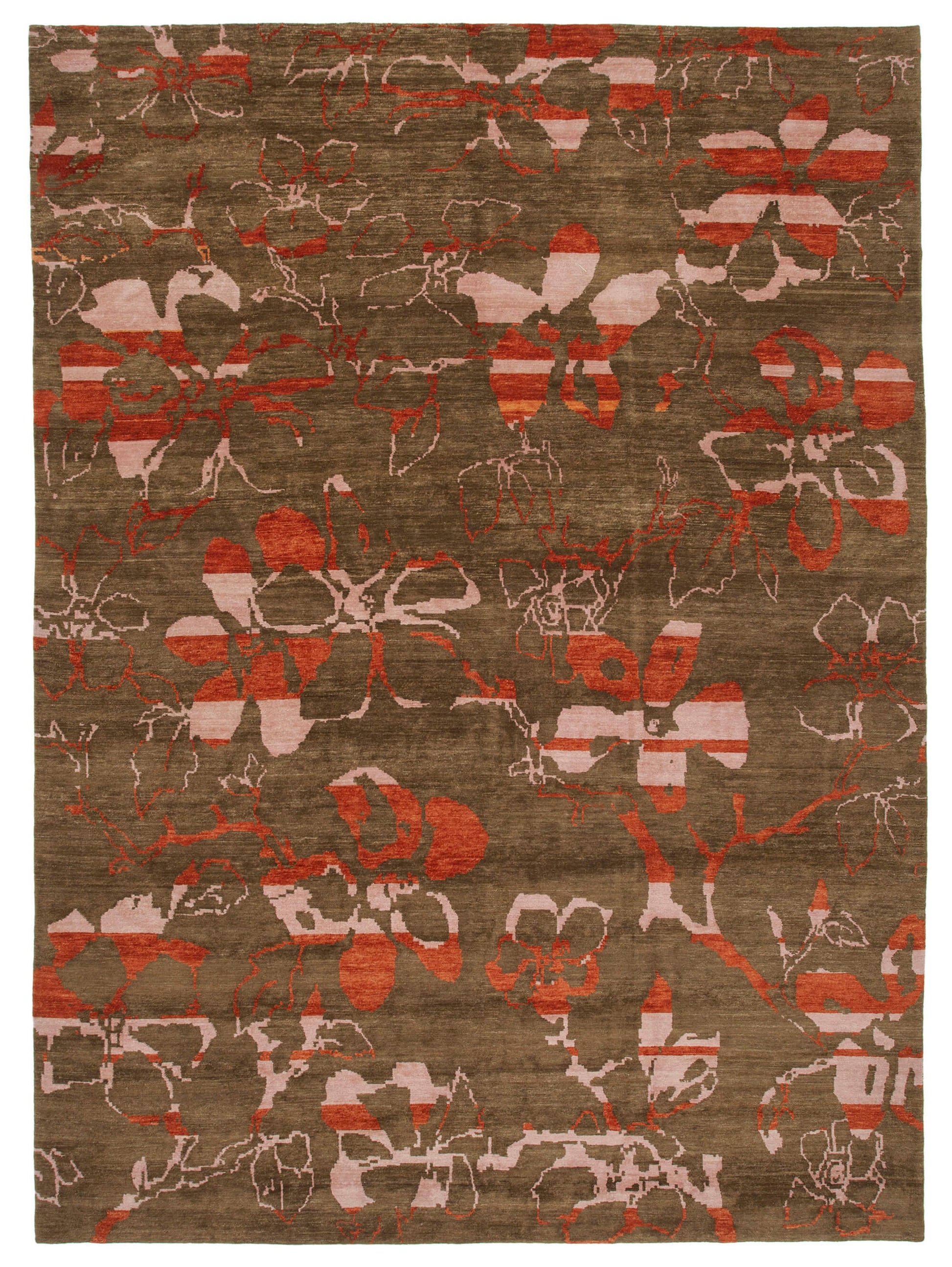 10x14 Brown Oushak Rug - 33522