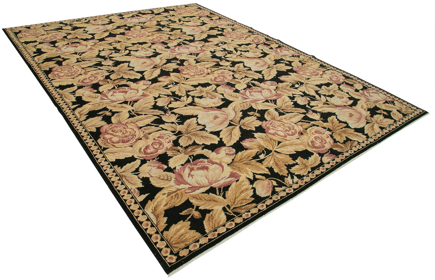 9x11 Beige Oushak Rug - 33523