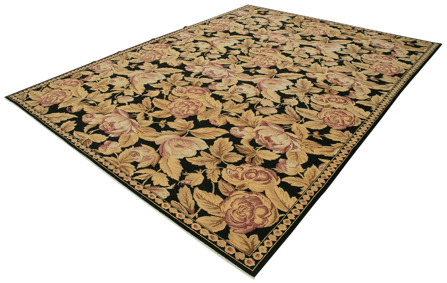 9x11 Beige Oushak Rug - 33523