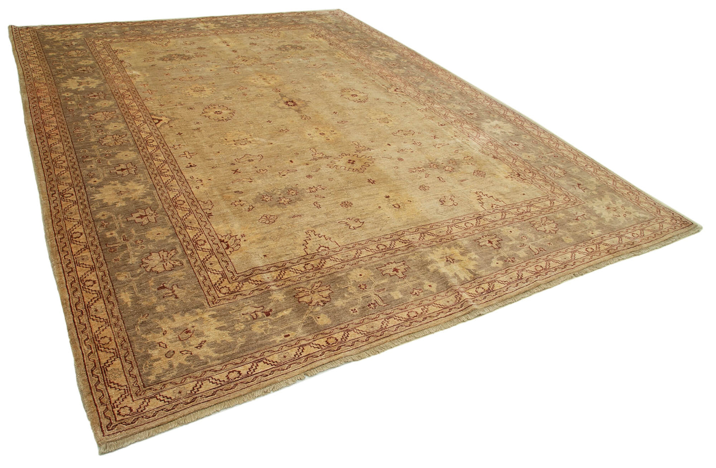 9x12 Beige Oushak Rug - 33530