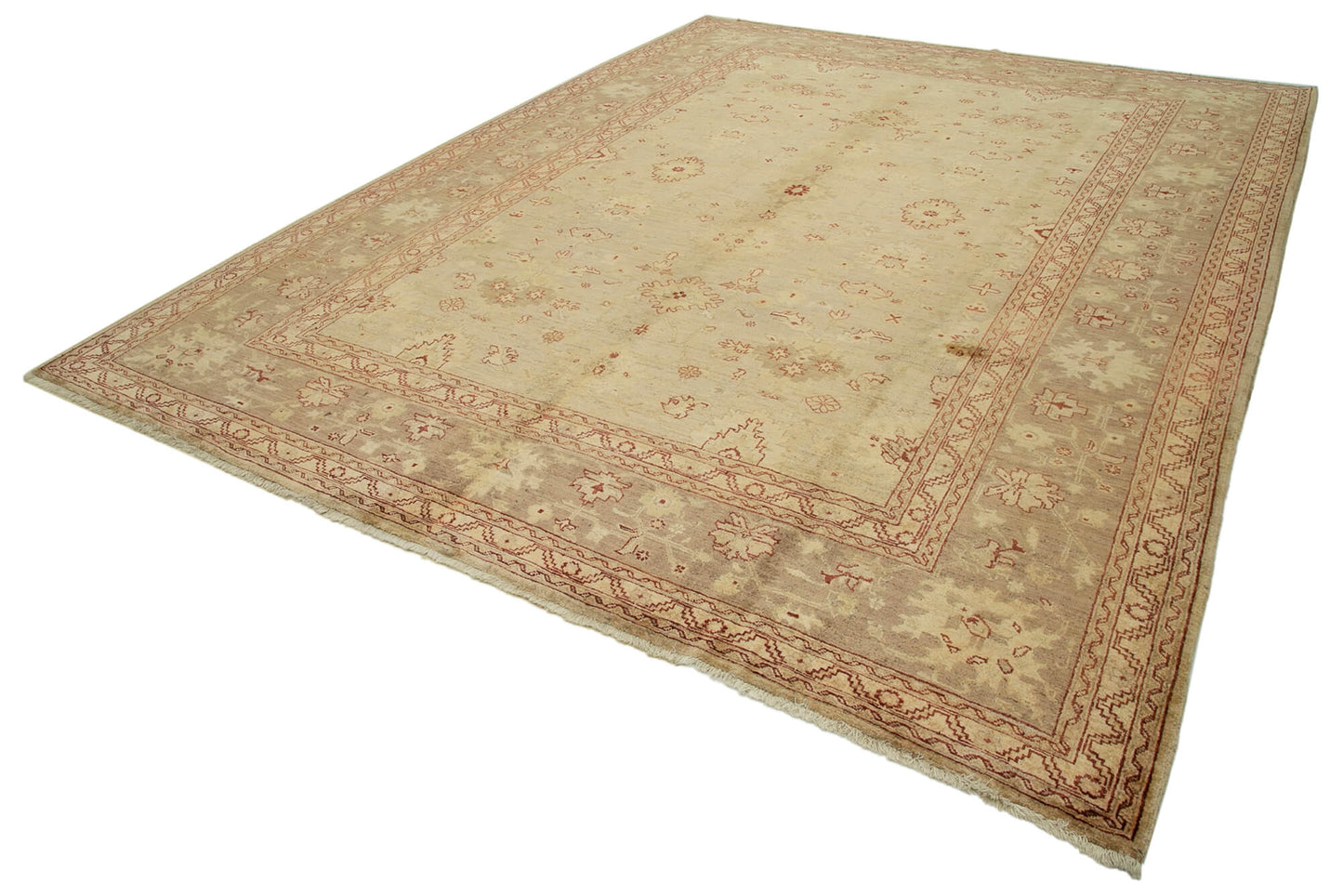 9x12 Beige Oushak Rug - 33530