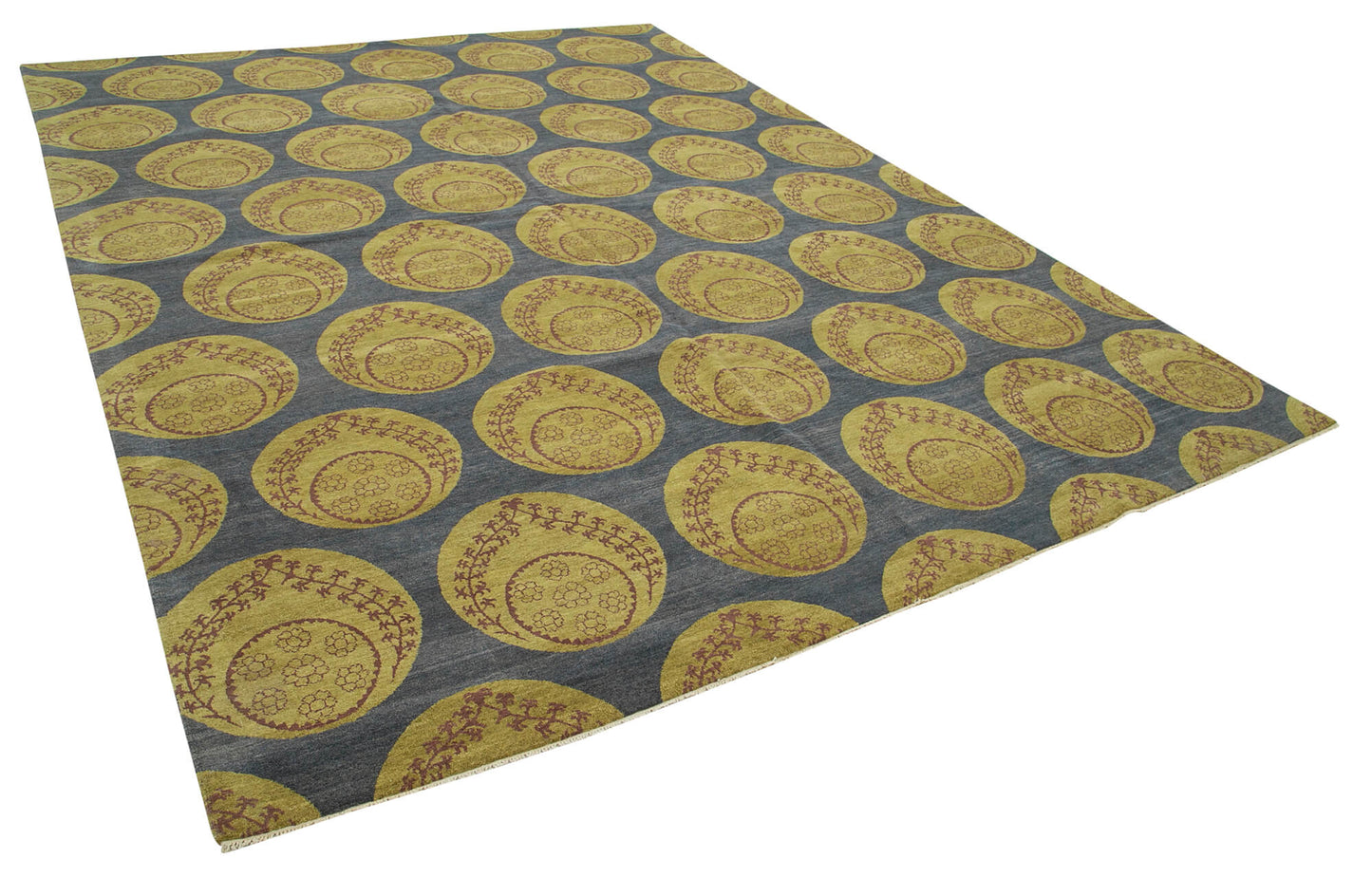 9x12 Blue Oushak Rug - 33542