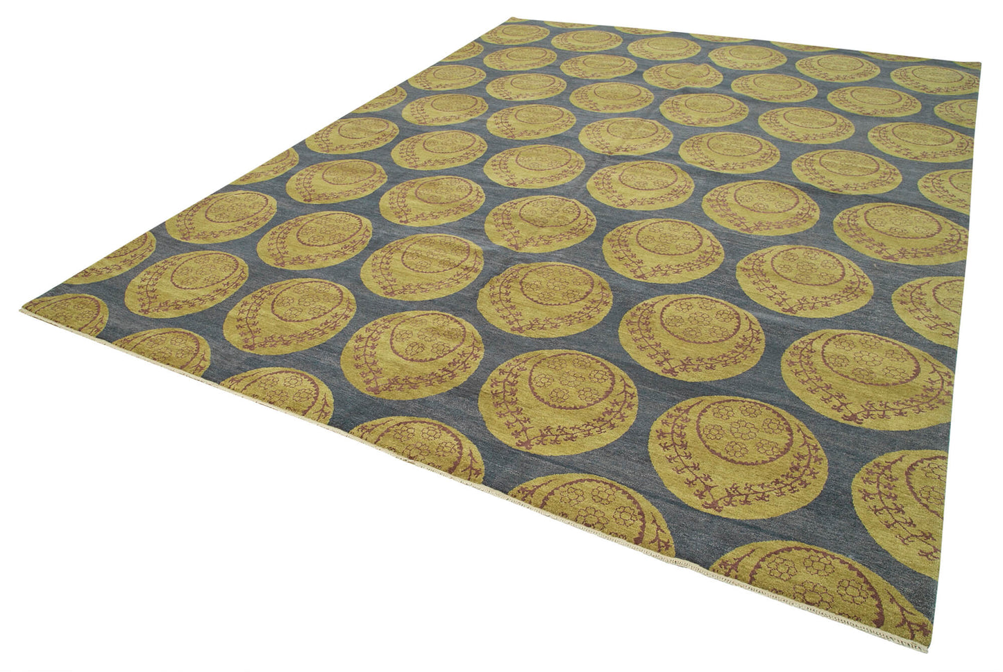 9x12 Blue Oushak Rug - 33542