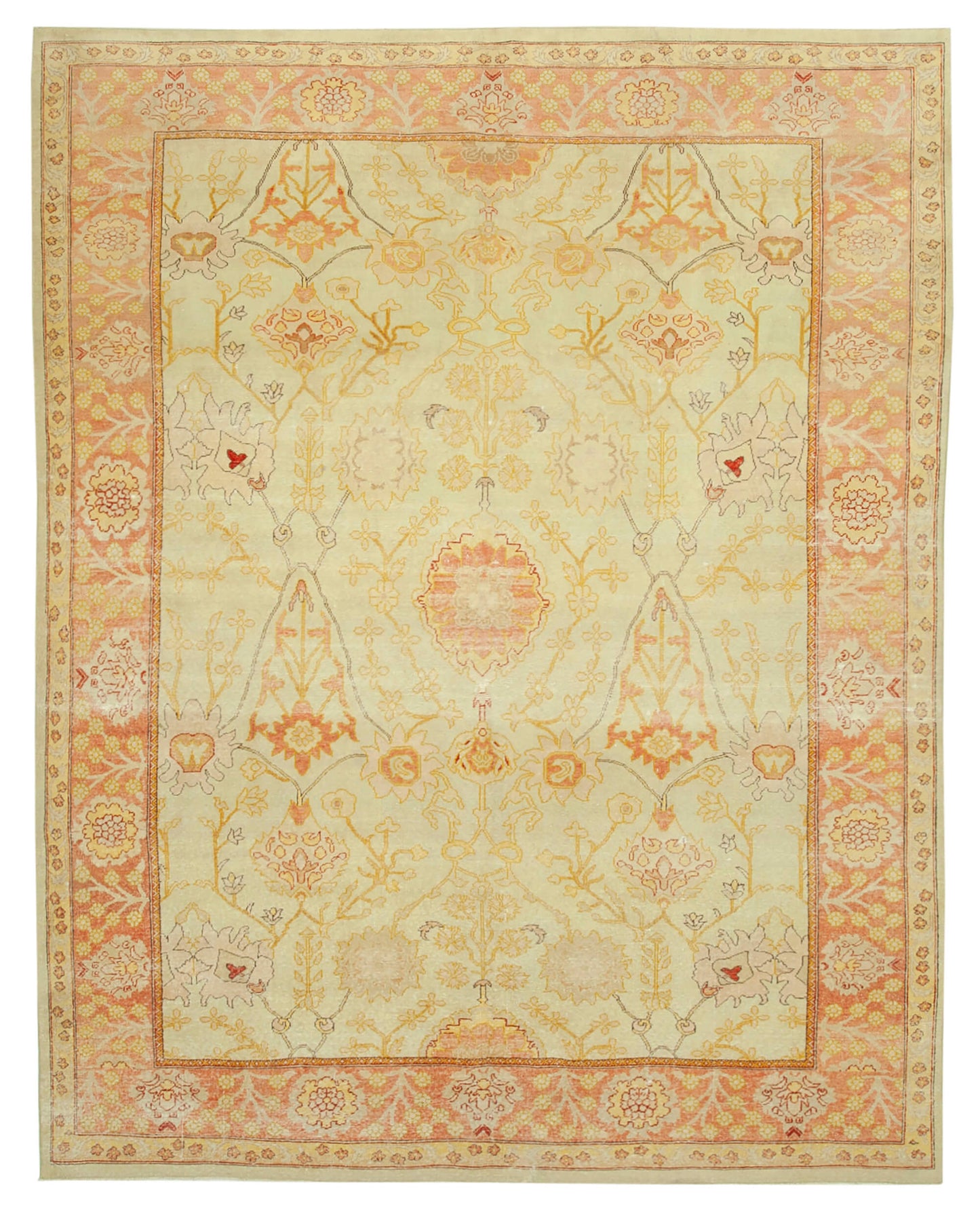 8x10 Beige Oushak Rug - 33543