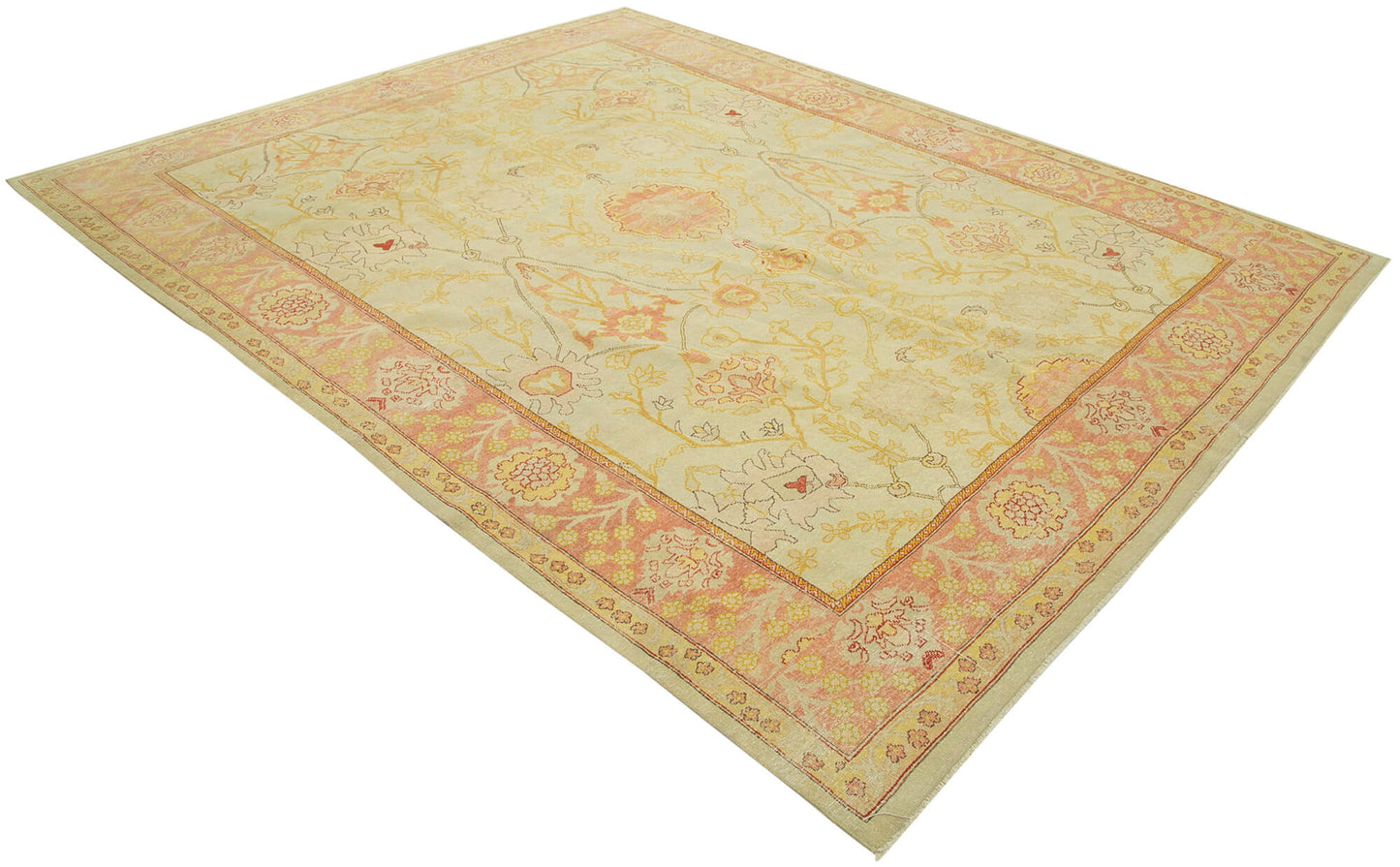 8x10 Beige Oushak Rug - 33543