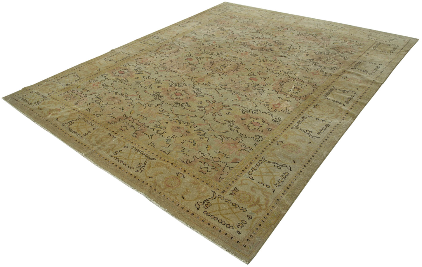 8x10 Beige Oushak Rug - 33548