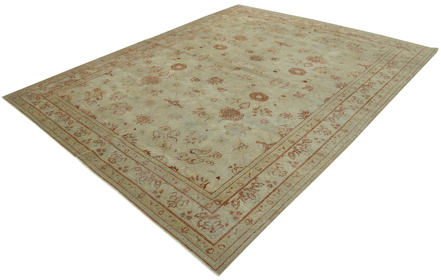 8x10 Beige Oushak Rug - 33549