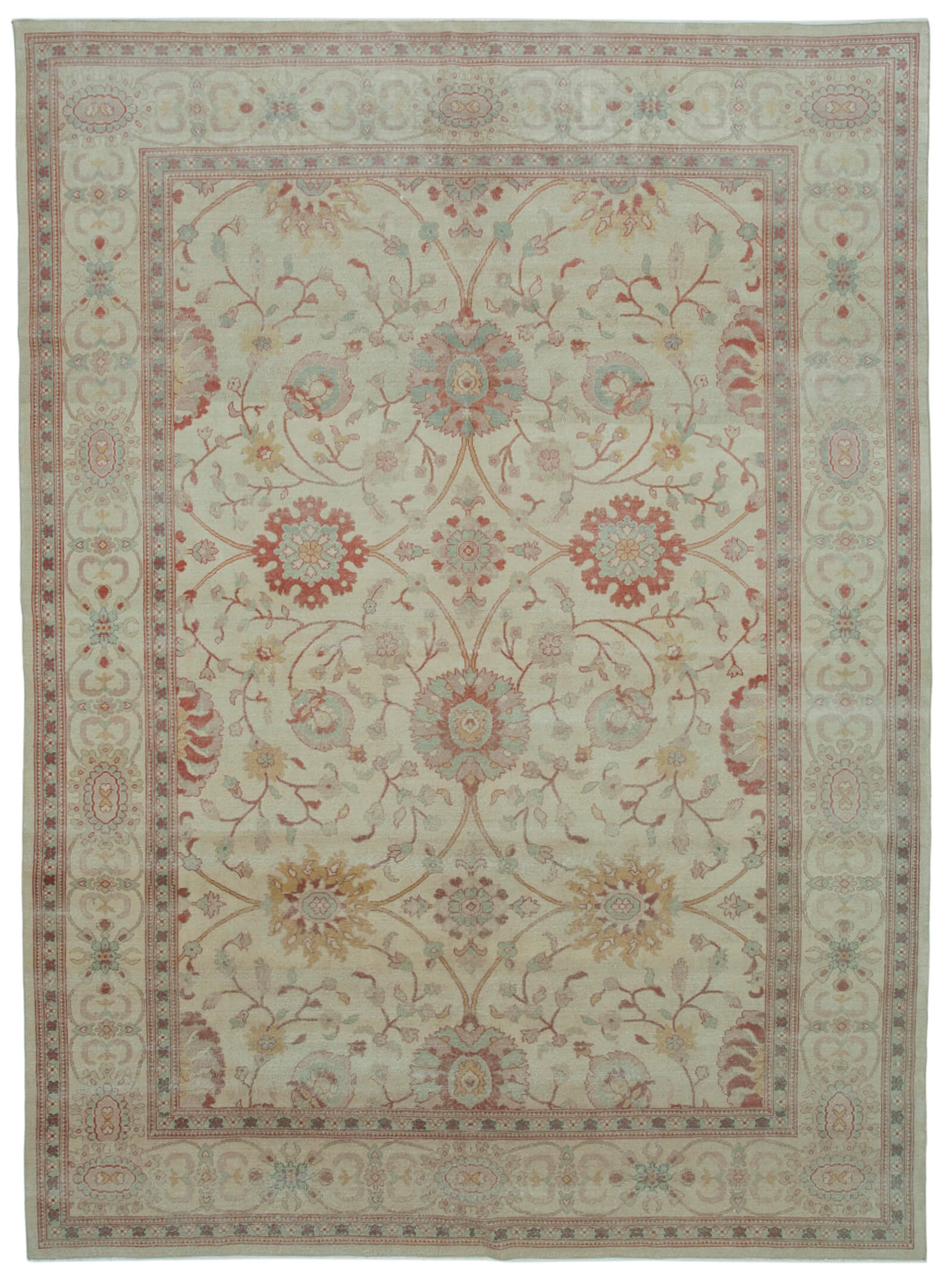 9x12 Beige Oushak Rug - 33552