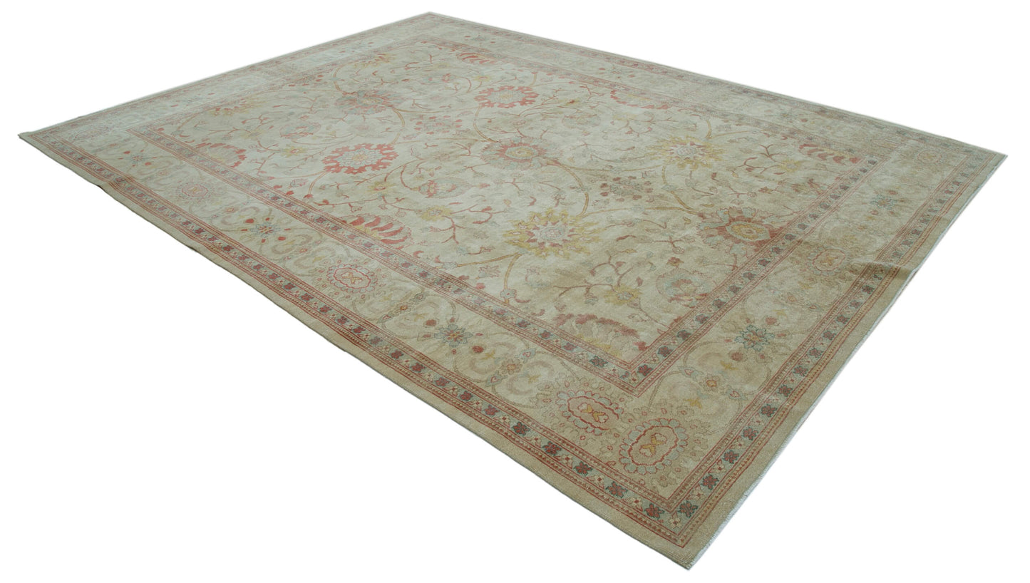 9x12 Beige Oushak Rug - 33552