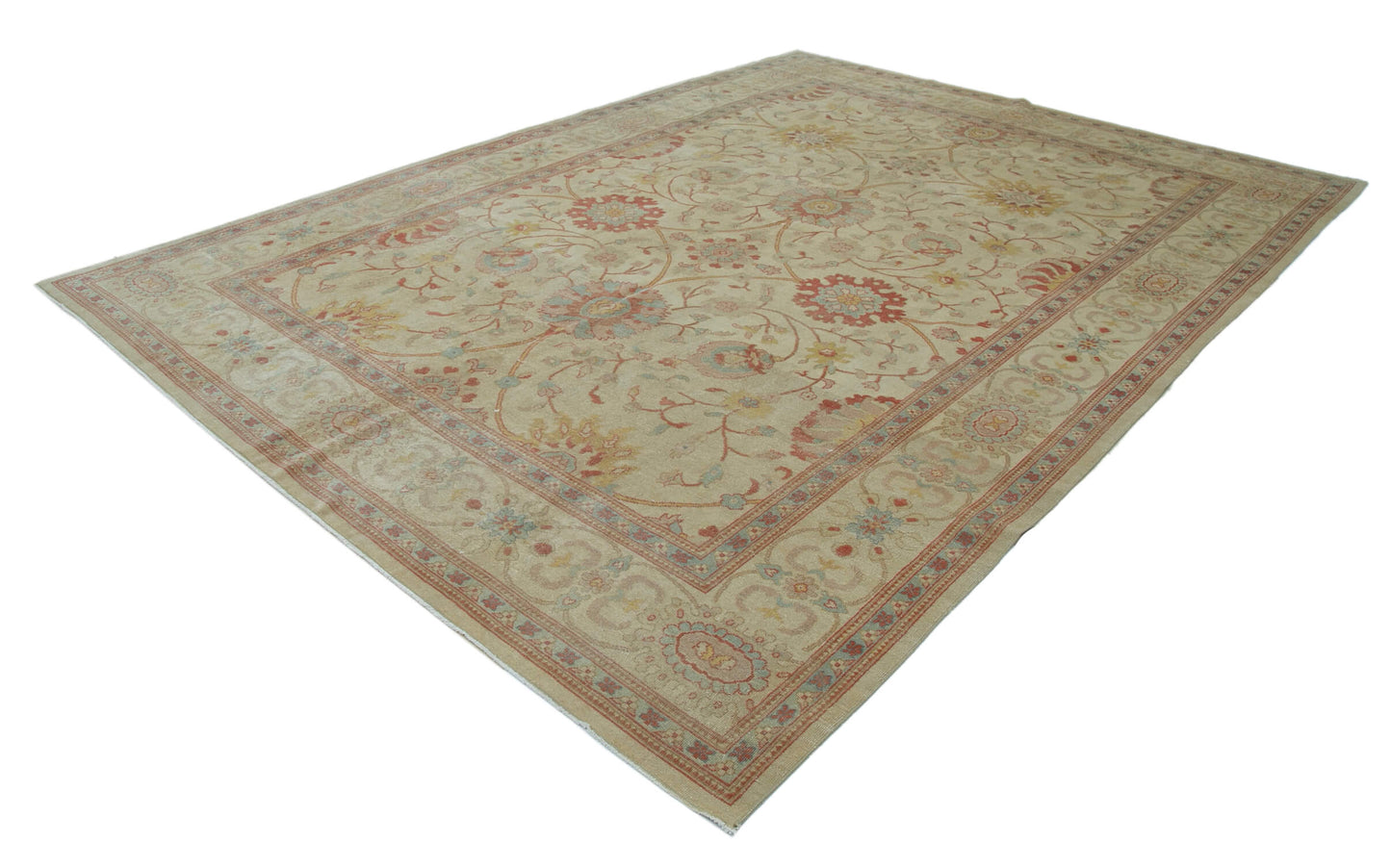 9x12 Beige Oushak Rug - 33552