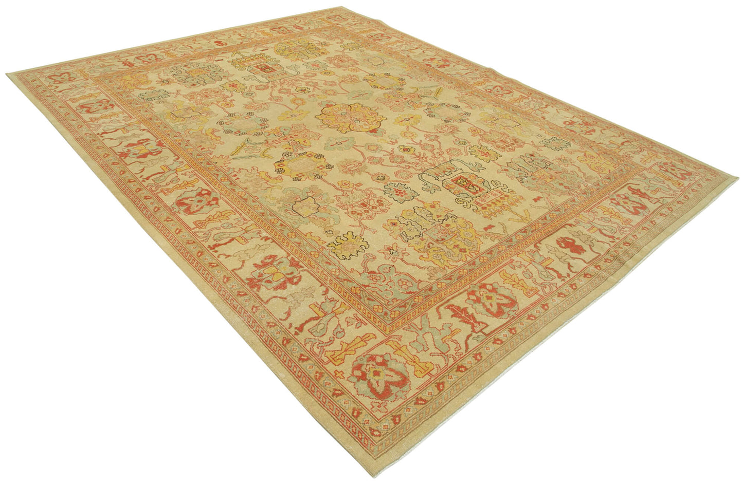 8x10 Beige Oushak Rug - 33553