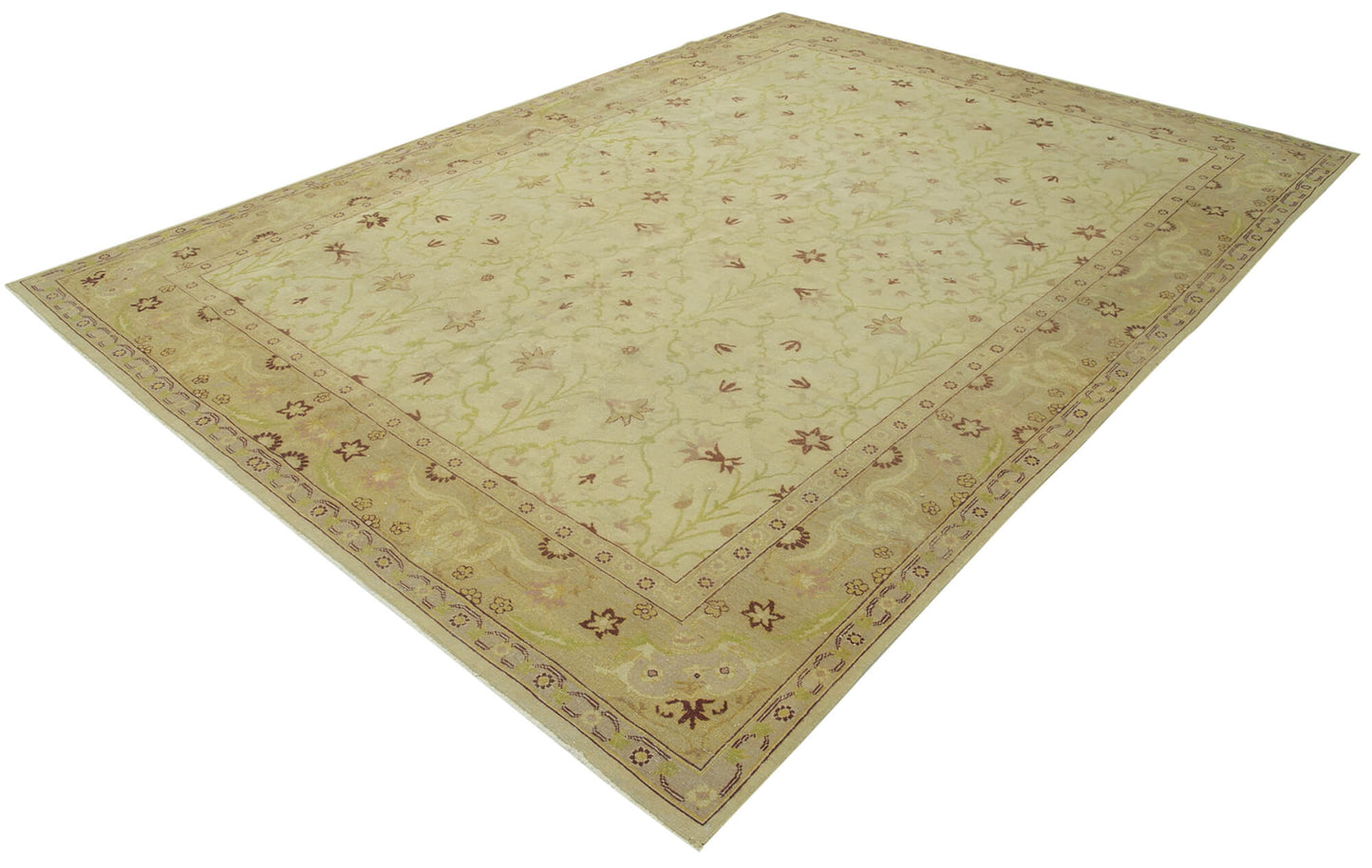 8x11 Beige Oushak Rug - 33554