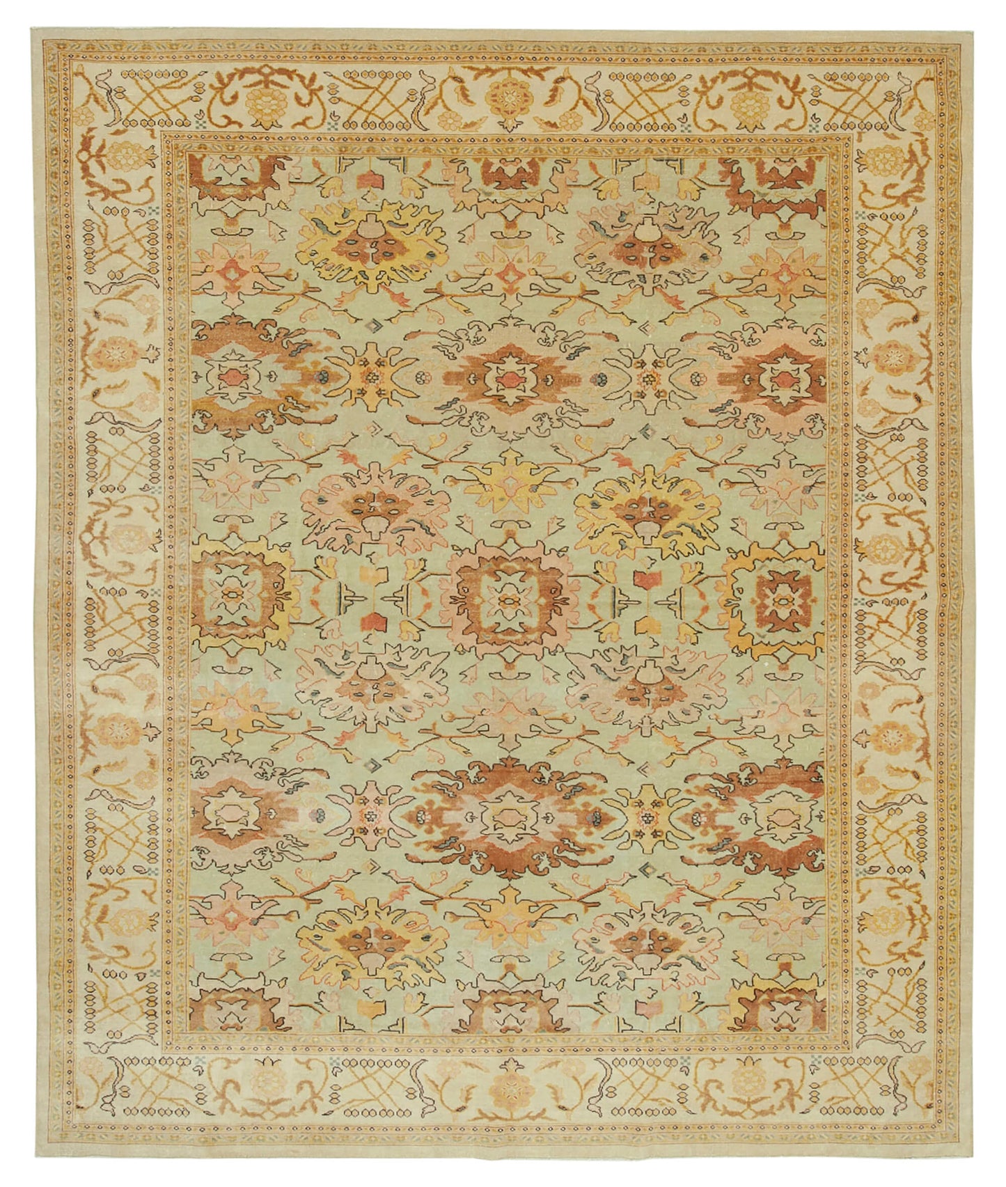 8x10 Beige Oushak Rug - 33569