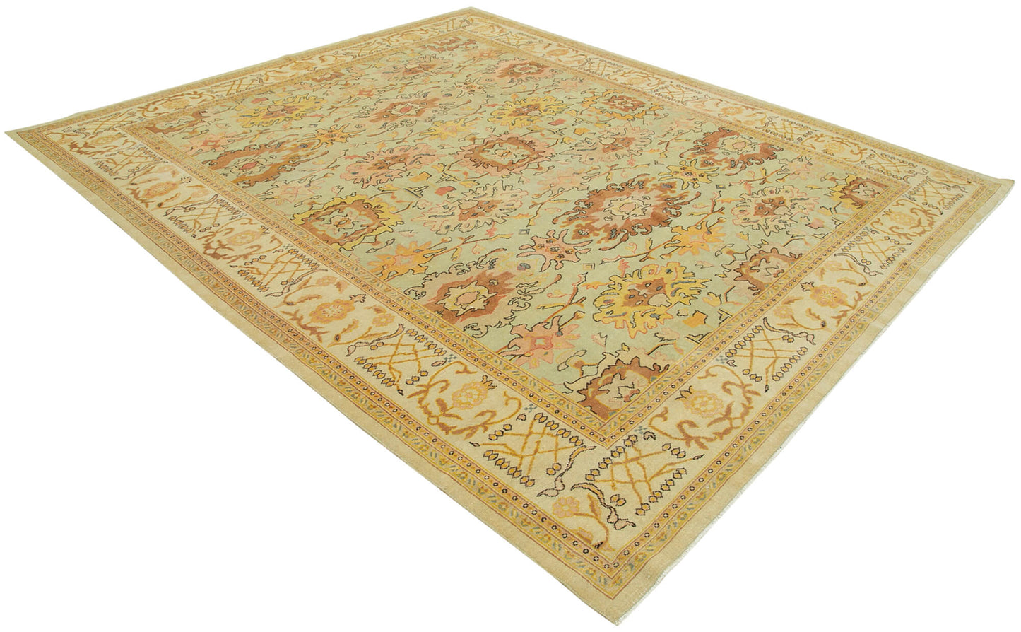 8x10 Beige Oushak Rug - 33569