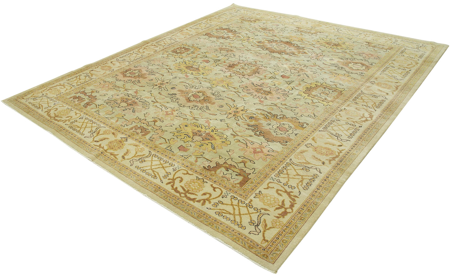 8x10 Beige Oushak Rug - 33569