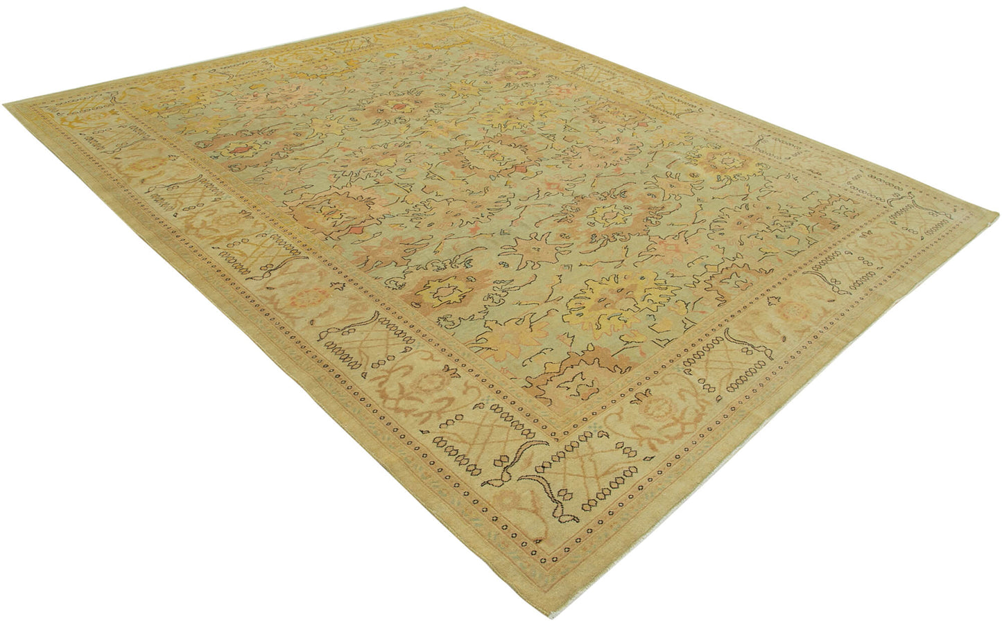 8x10 Beige Oushak Rug - 33571