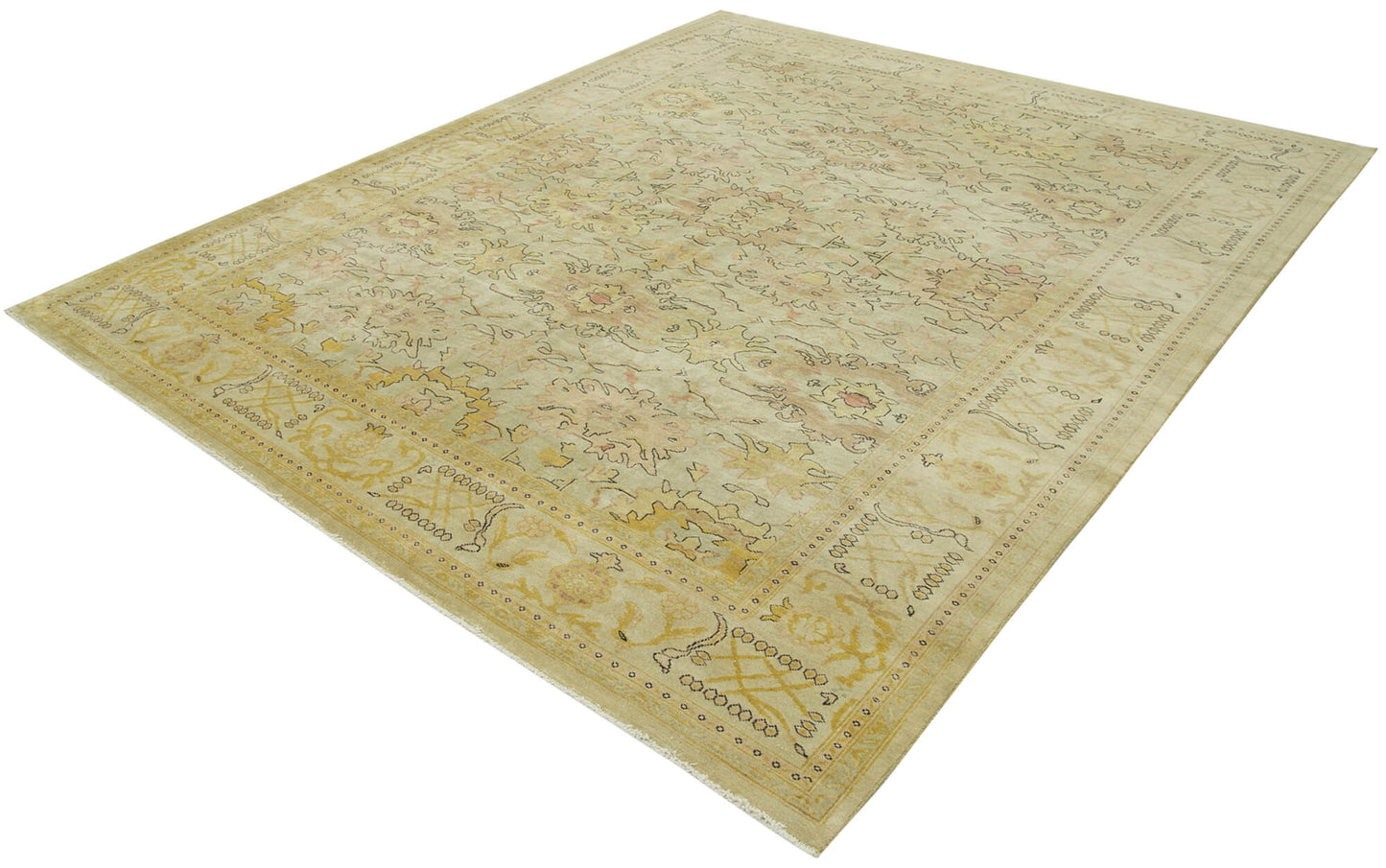 8x10 Beige Oushak Rug - 33571