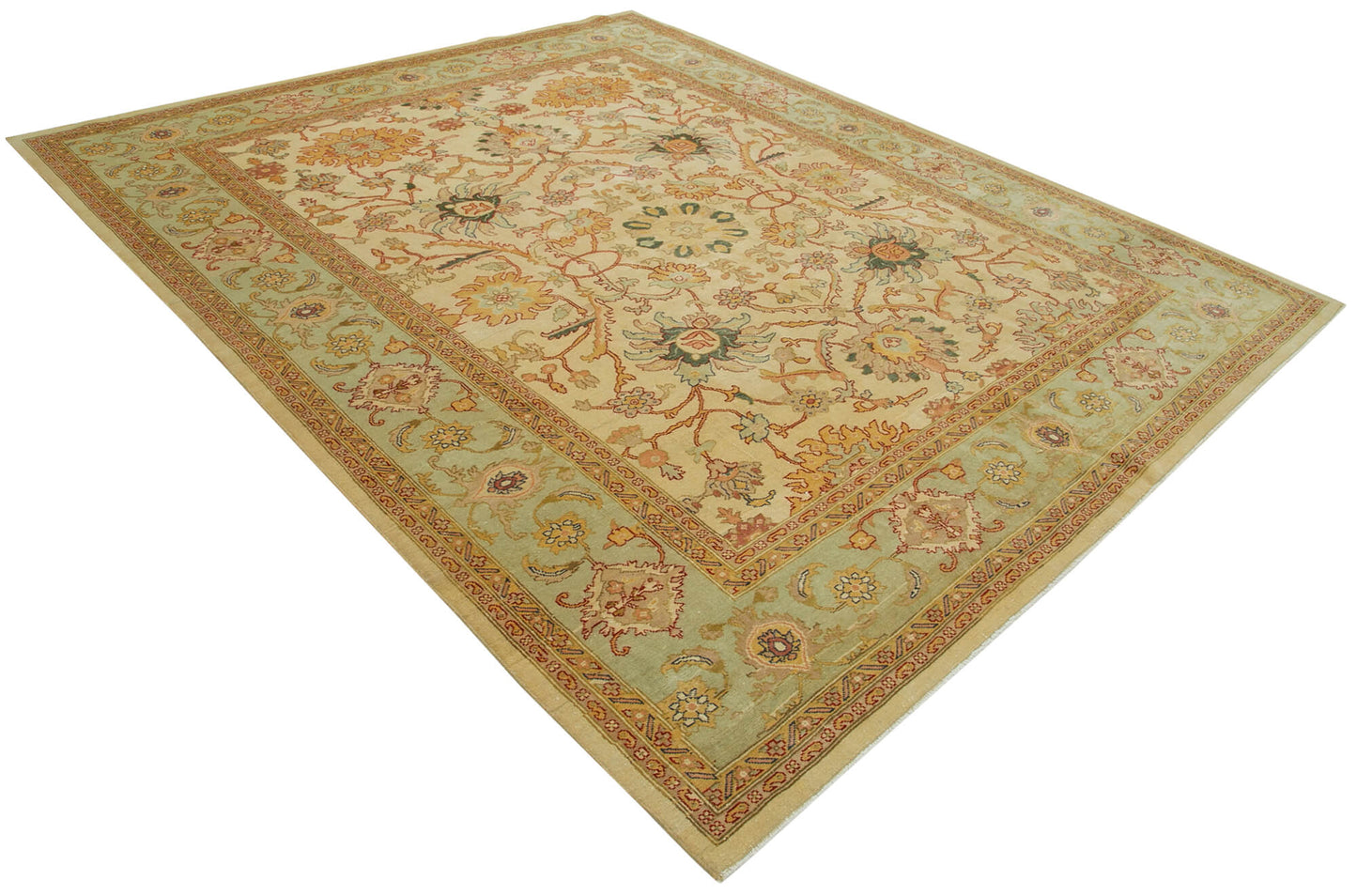 8x10 Beige Oushak Rug - 33574