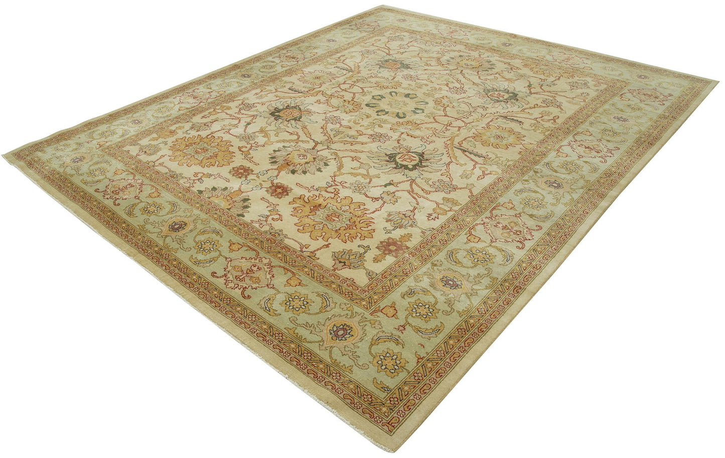 8x10 Beige Oushak Rug - 33574