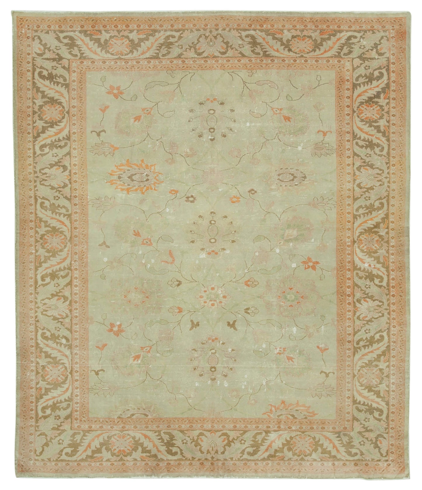 8x10 Beige Oushak Rug - 33578