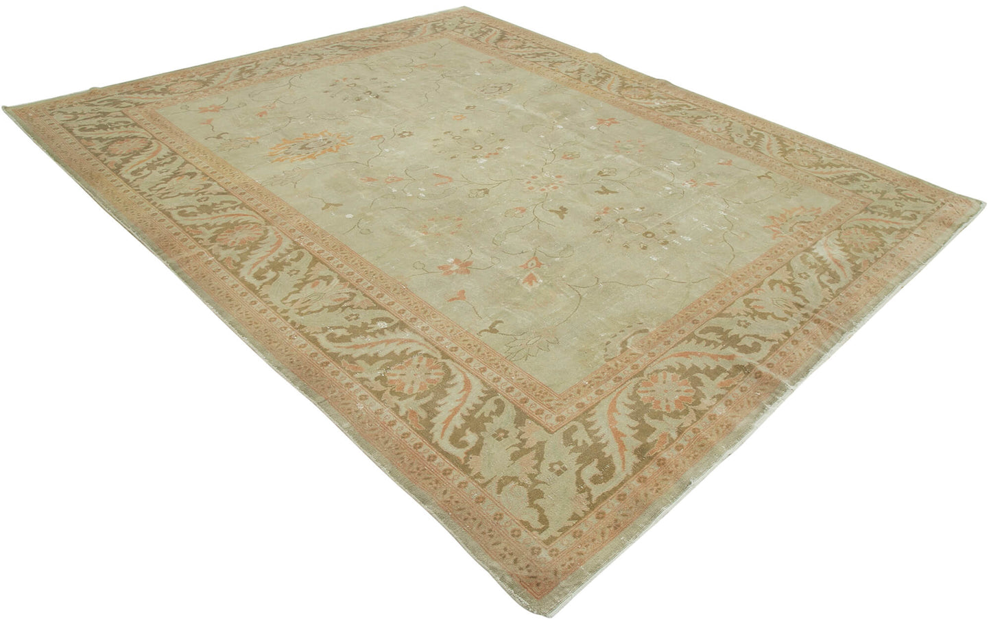 8x10 Beige Oushak Rug - 33578