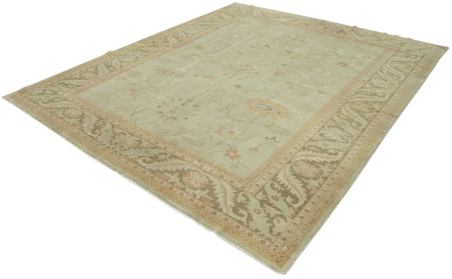 8x10 Beige Oushak Rug - 33578