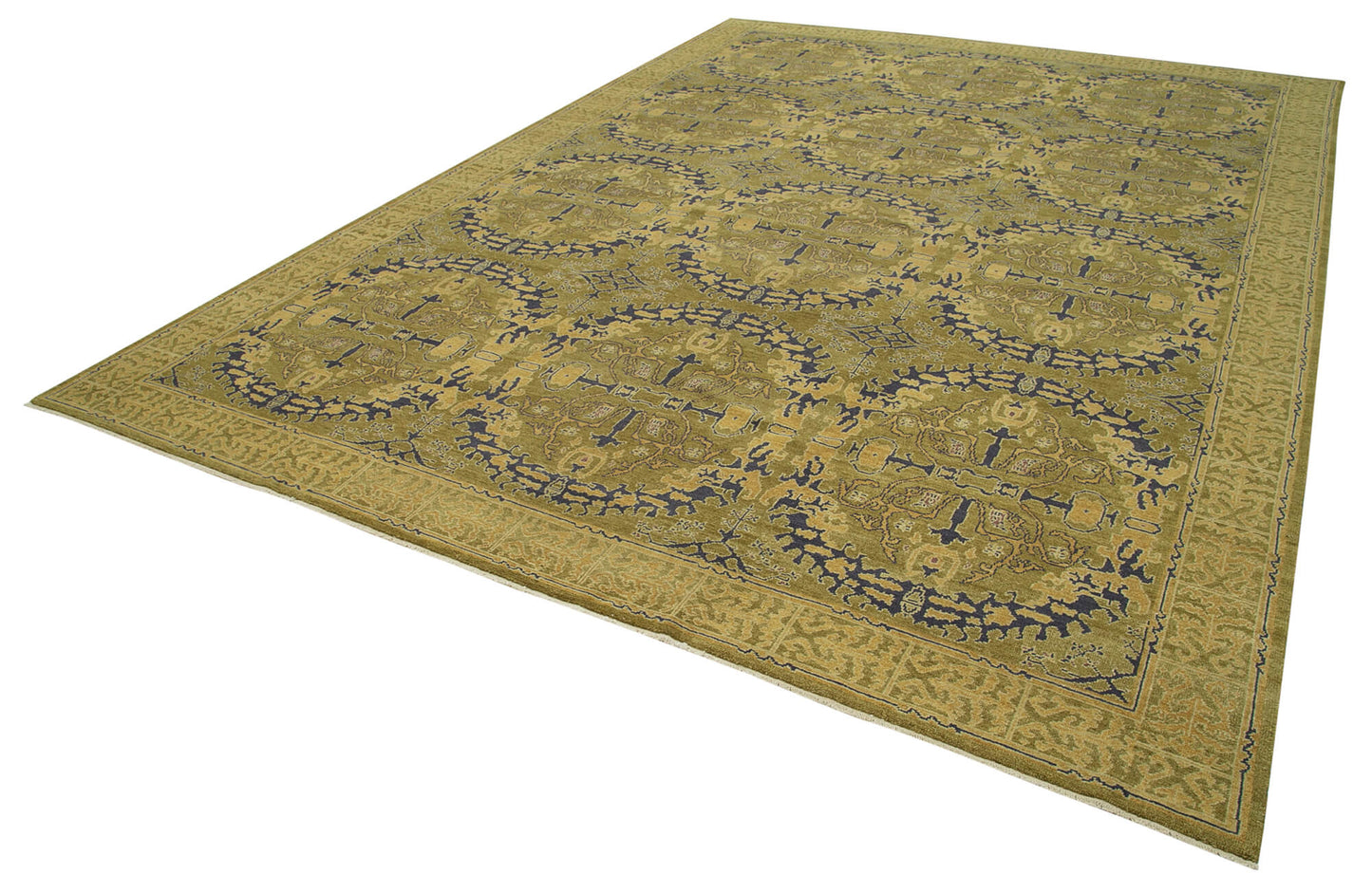 10x14 Green Oushak Rug - 33581