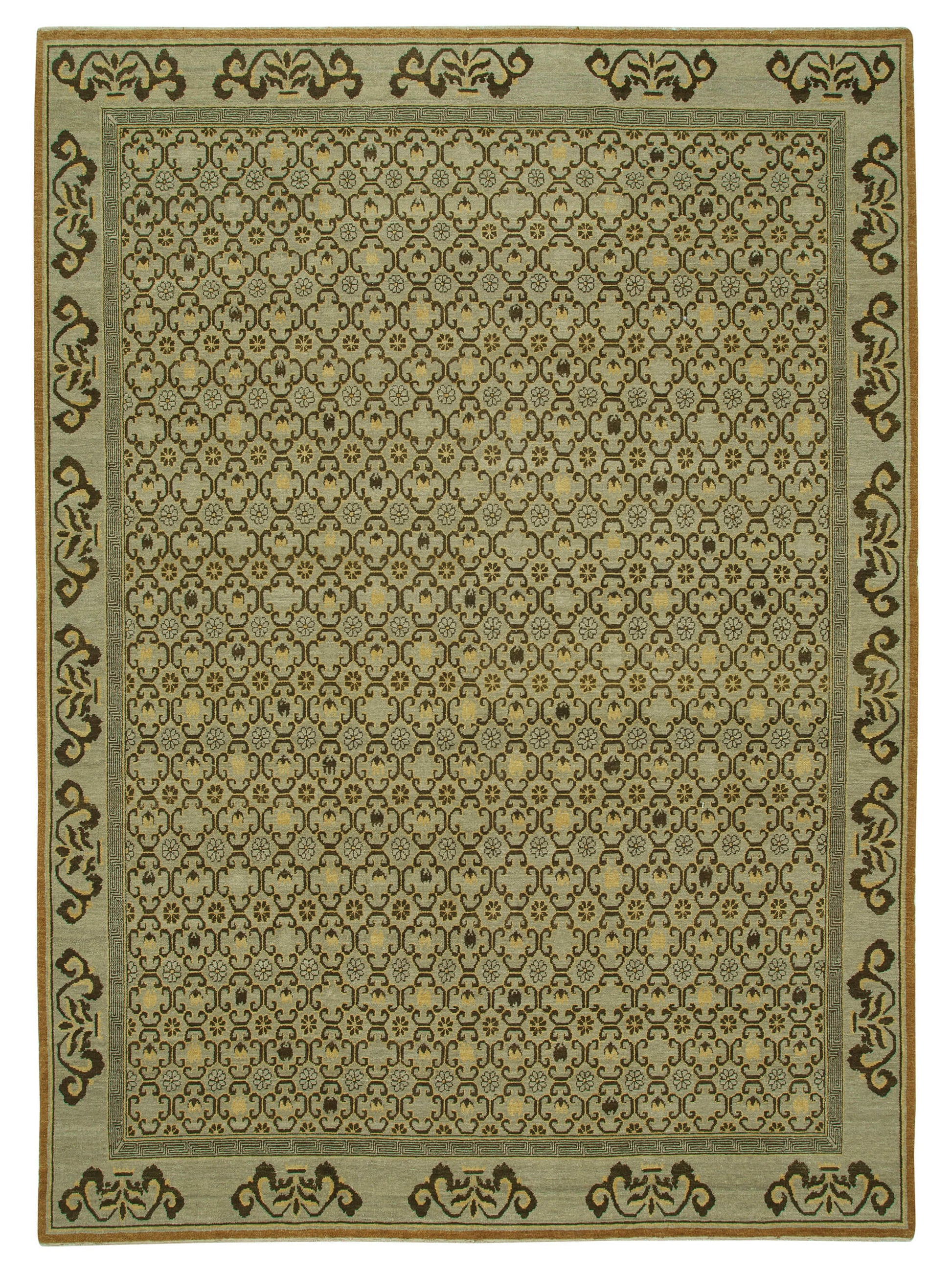 10x14 Grey Oushak Rug - 33582