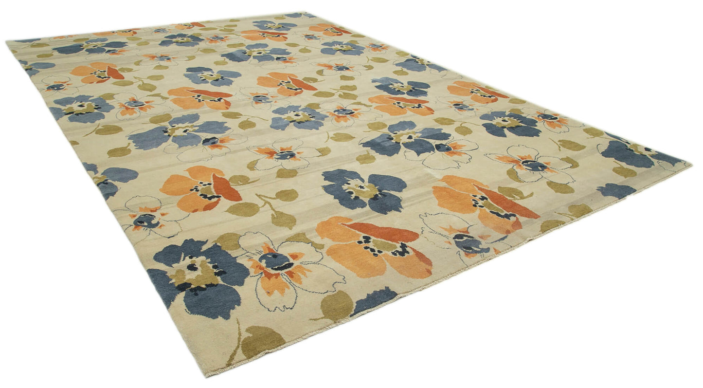 10x14 Beige Oushak Rug - 33585