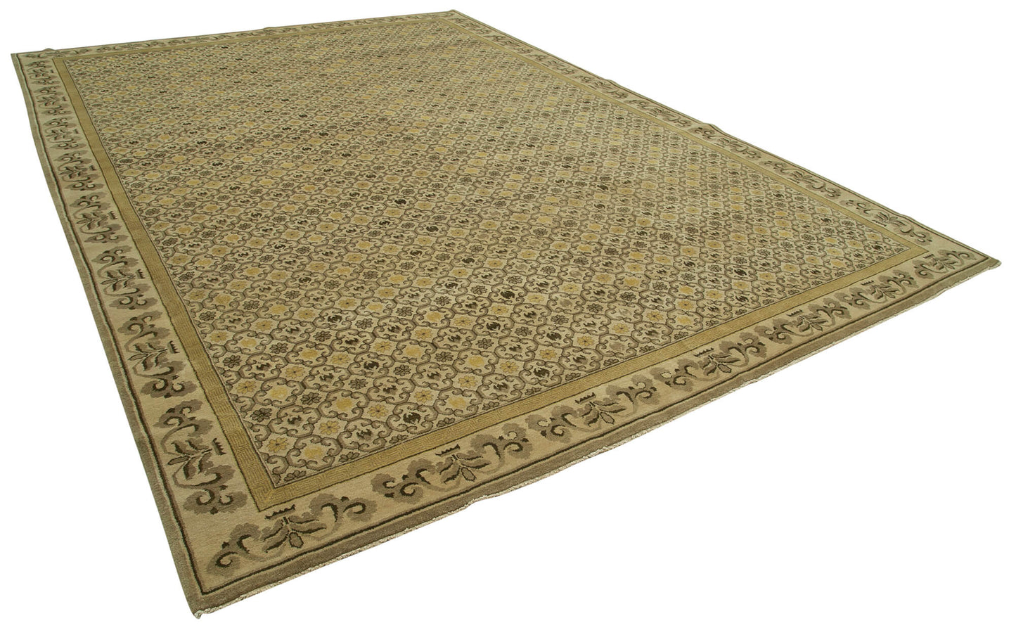 10x14 Beige Oushak Rug - 33587