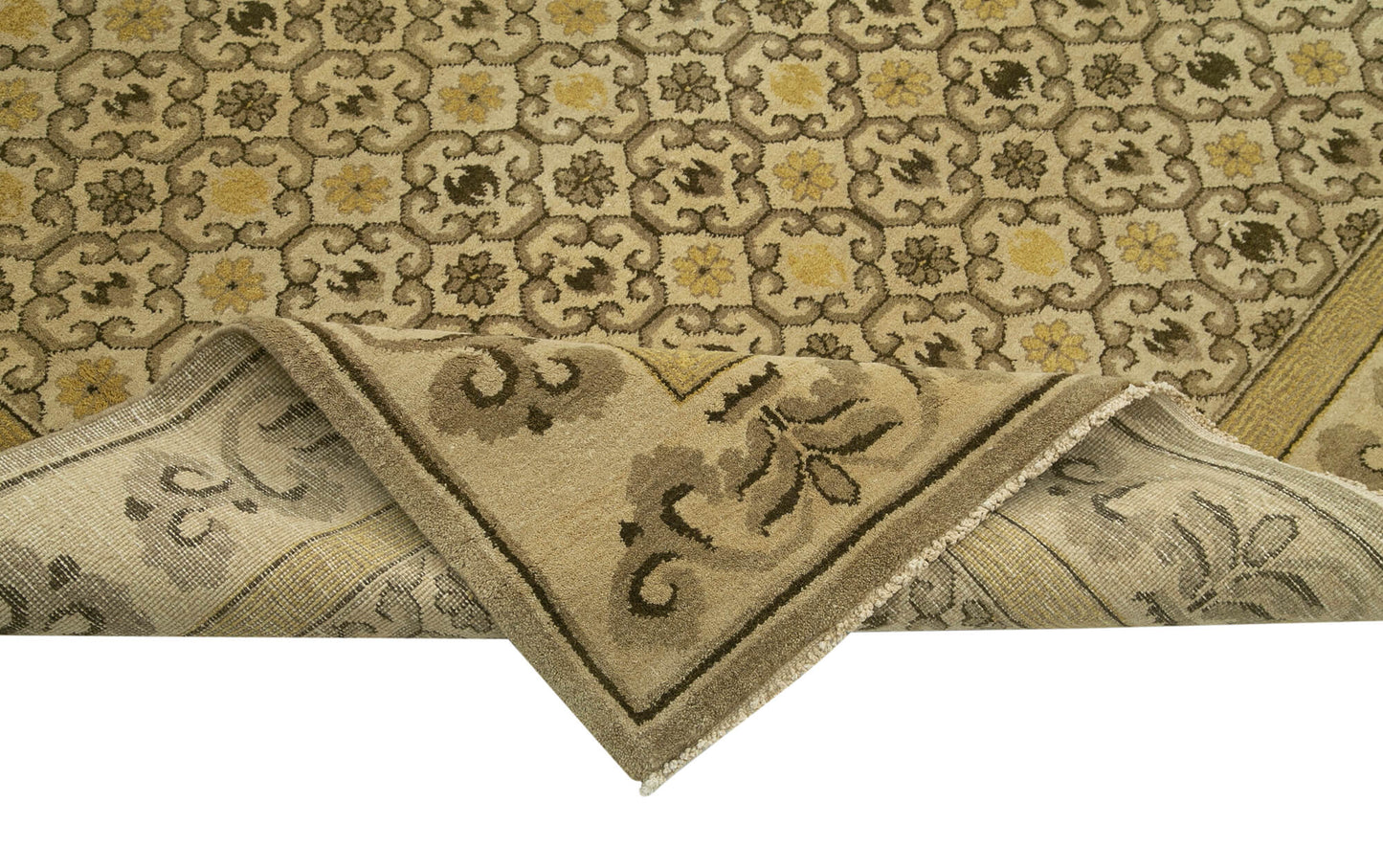 10x14 Beige Oushak Rug - 33587