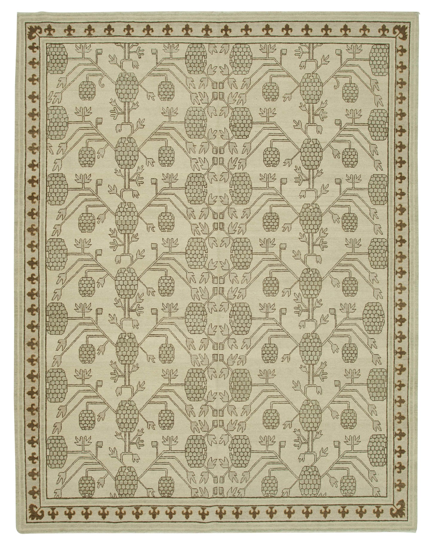 9x12 Beige Oushak Rug - 33589