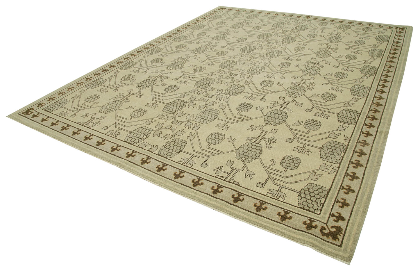 9x12 Beige Oushak Rug - 33589