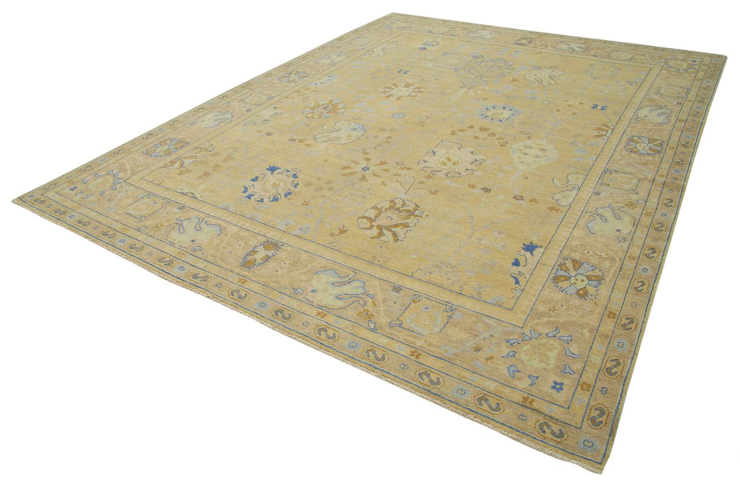 9x12 Beige Oushak Rug - 33594