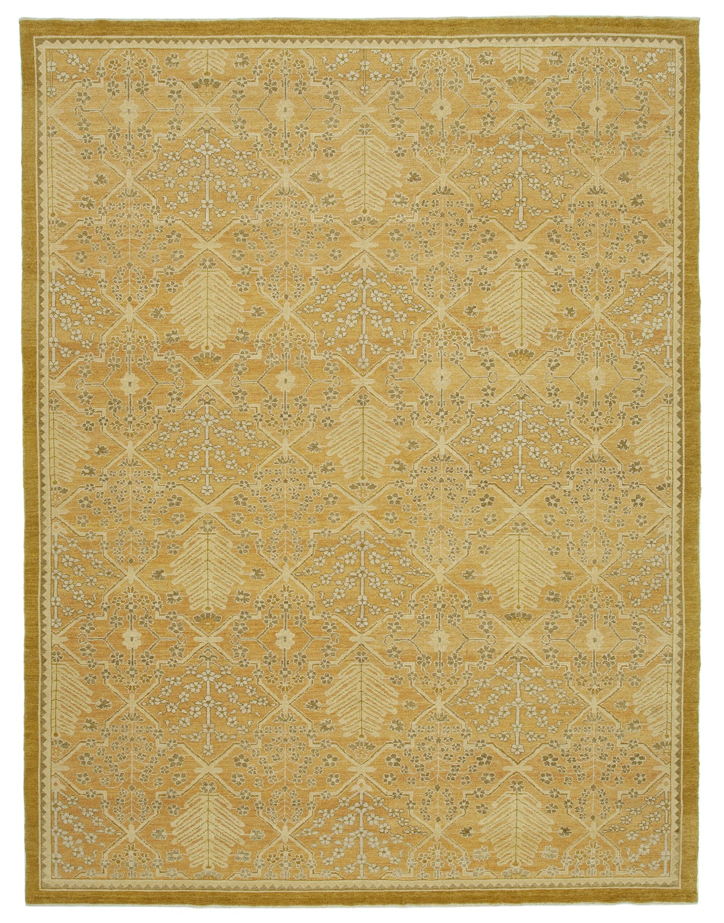 9x12 Beige Oushak Rug - 33596