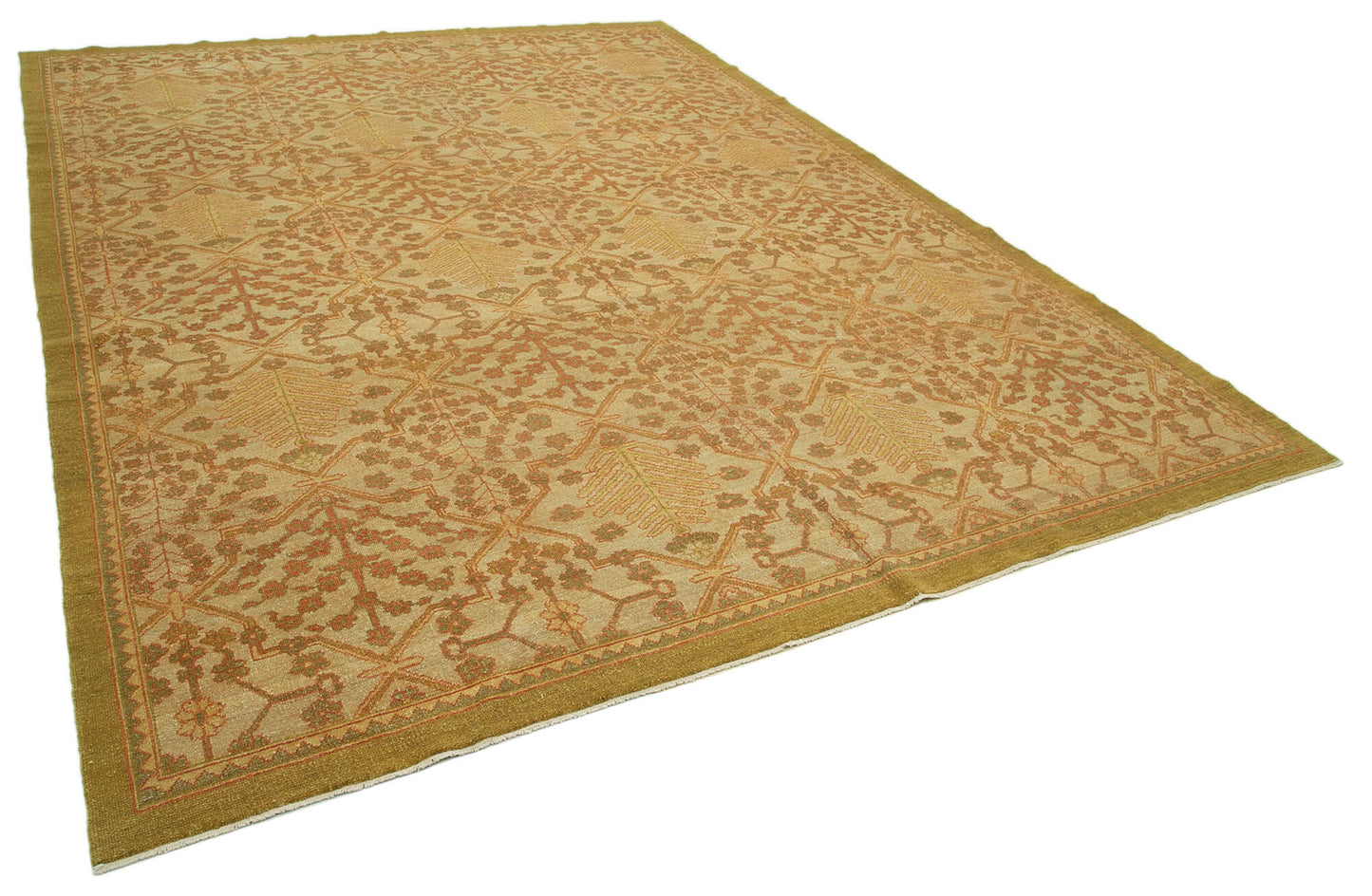 9x12 Yellow Oushak Rug - 33598