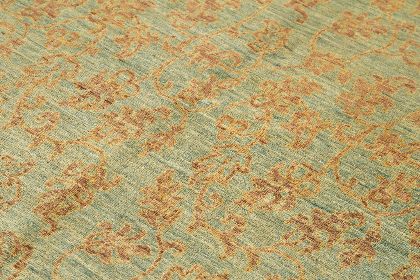 6x9 Green Oushak Rug - 33607